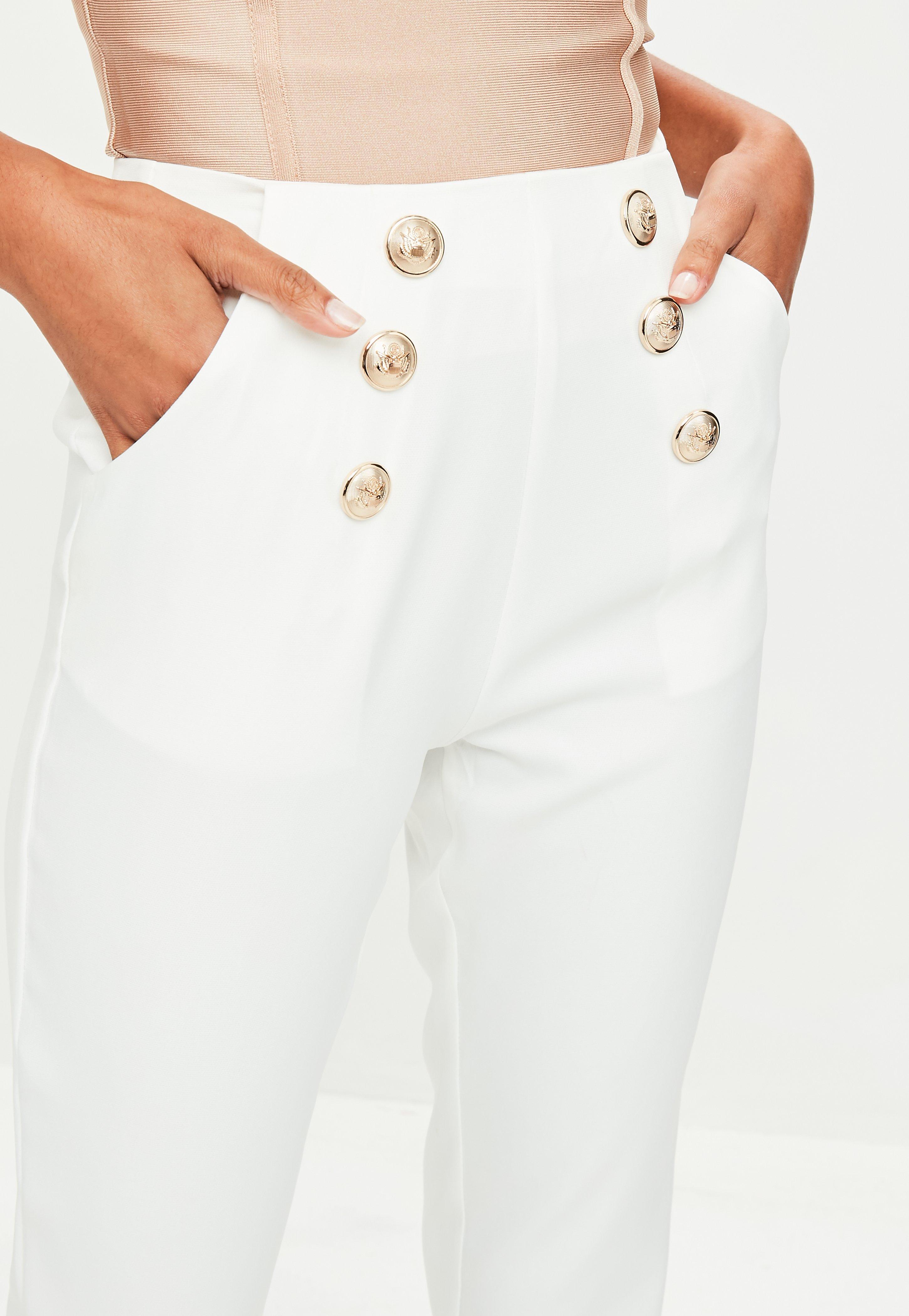 high waisted military trousers