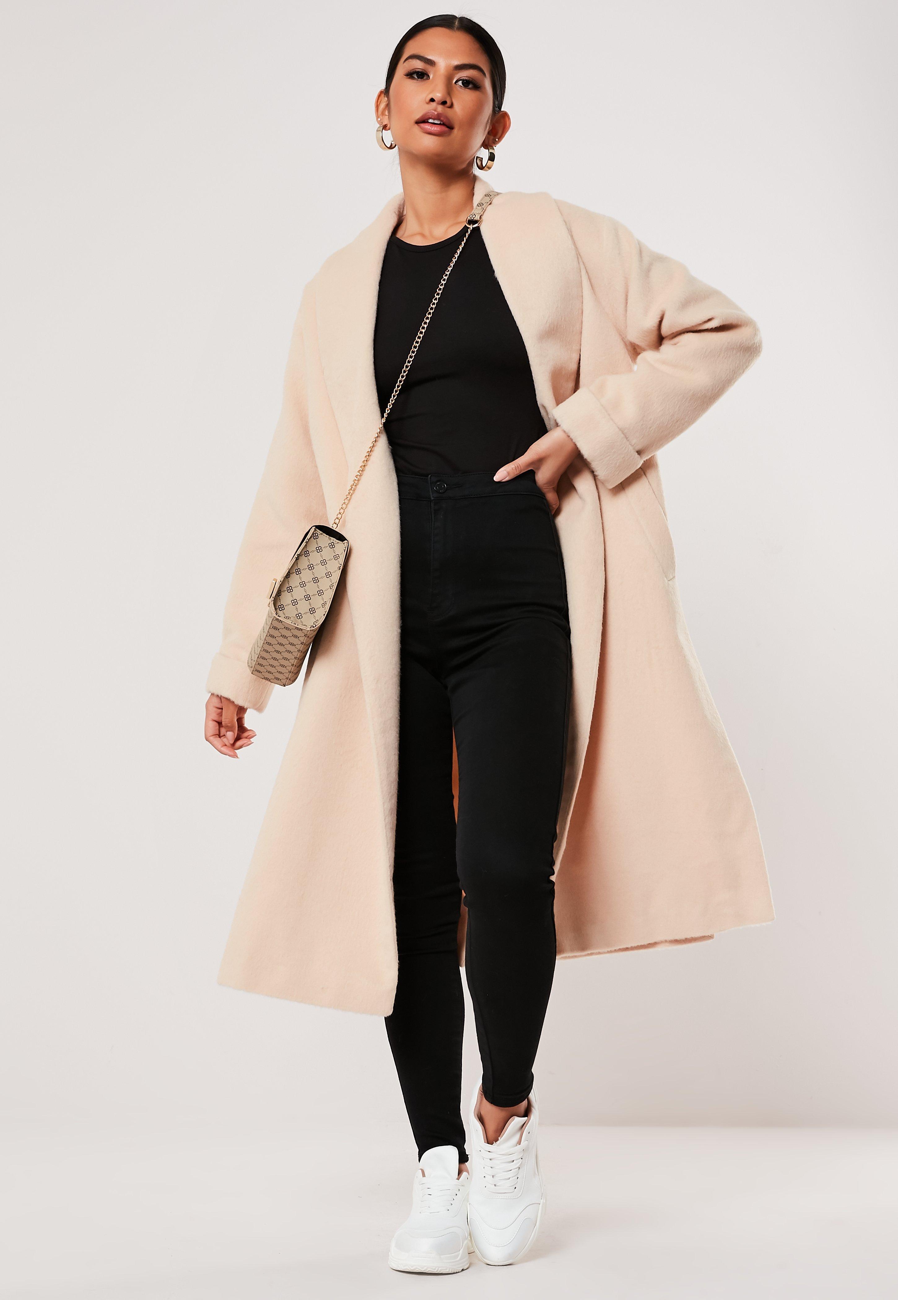 missguided shawl coat