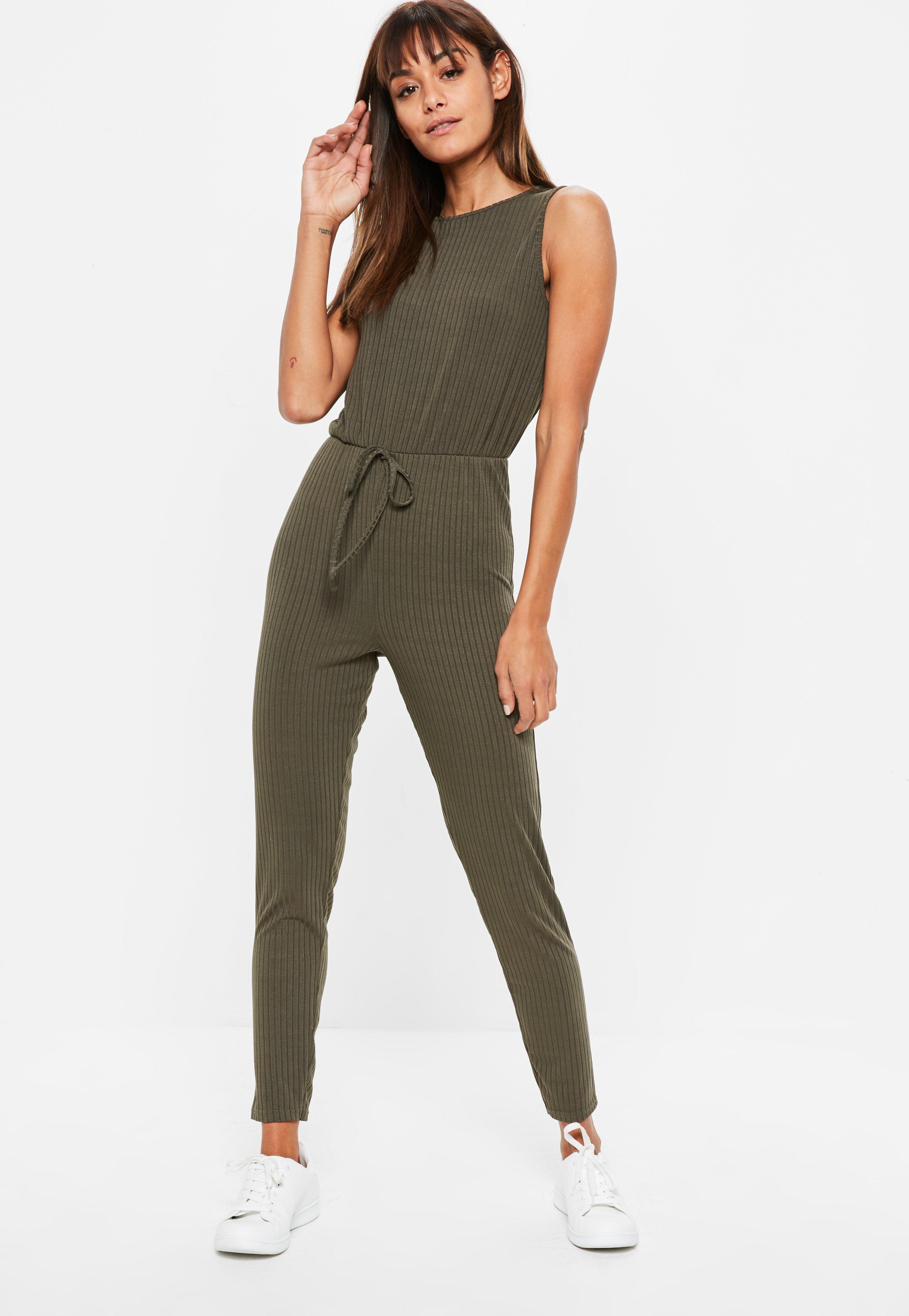 ribbed jersey jumpsuit