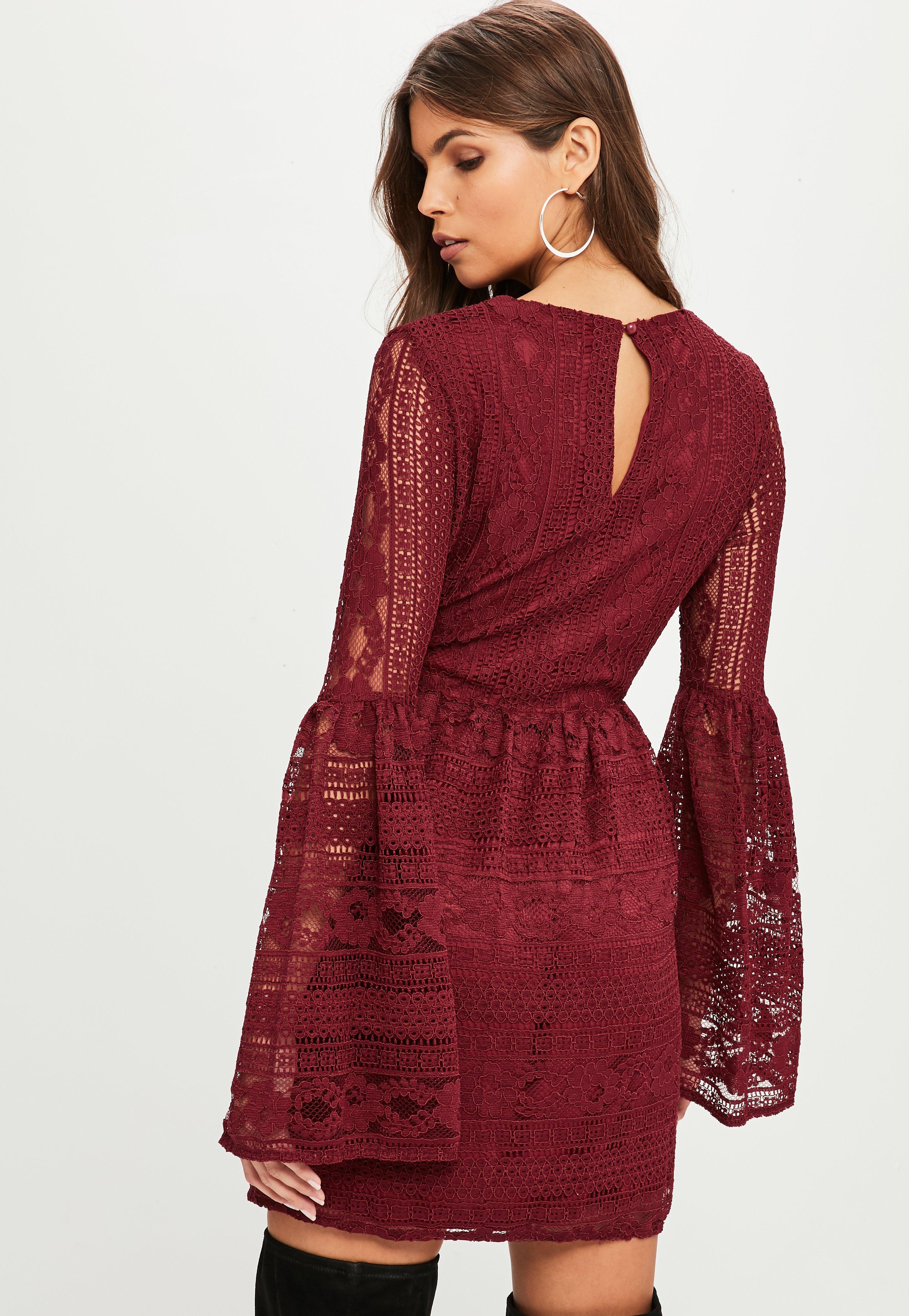 satin midi dress long sleeve