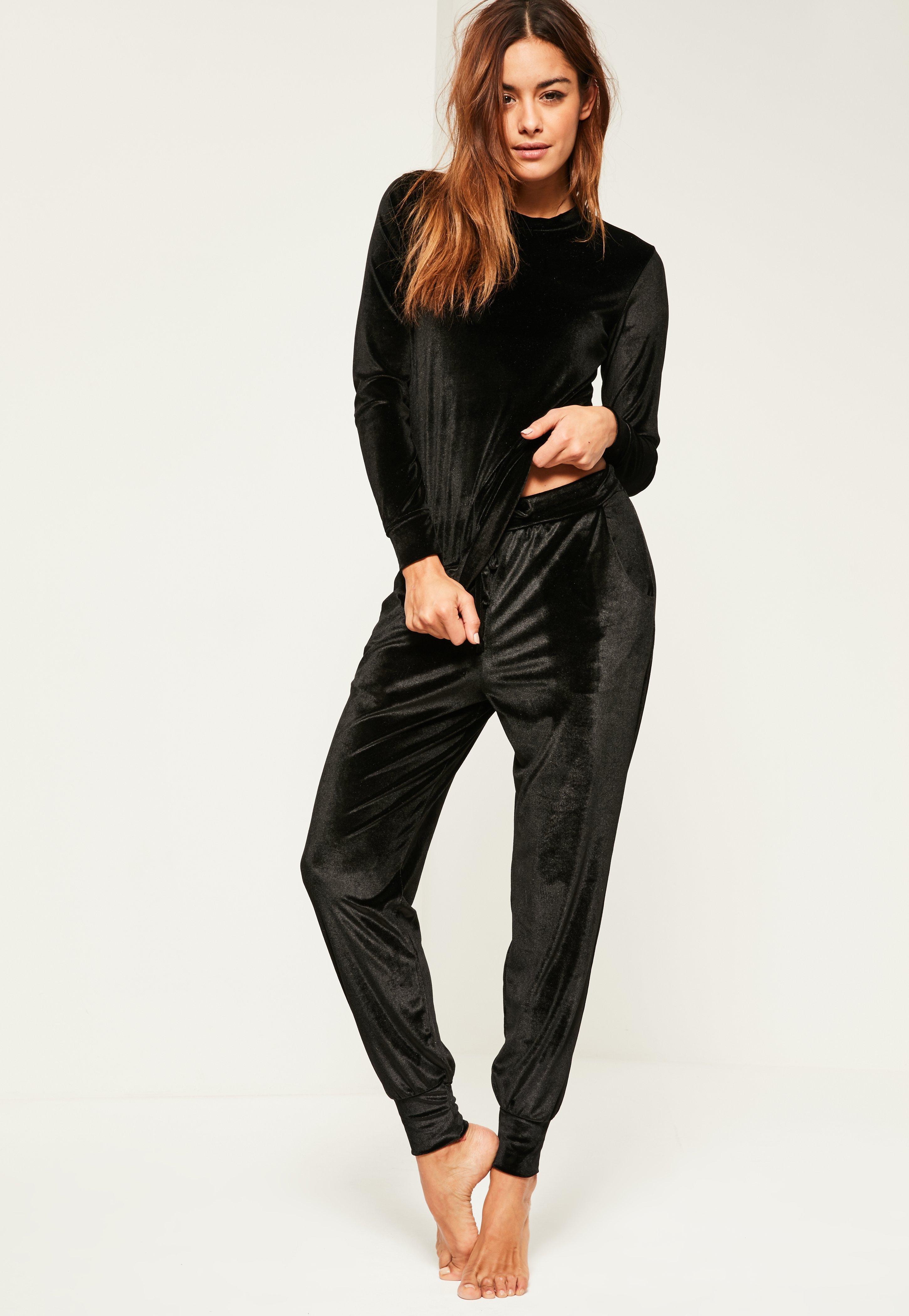 missguided velvet tracksuit
