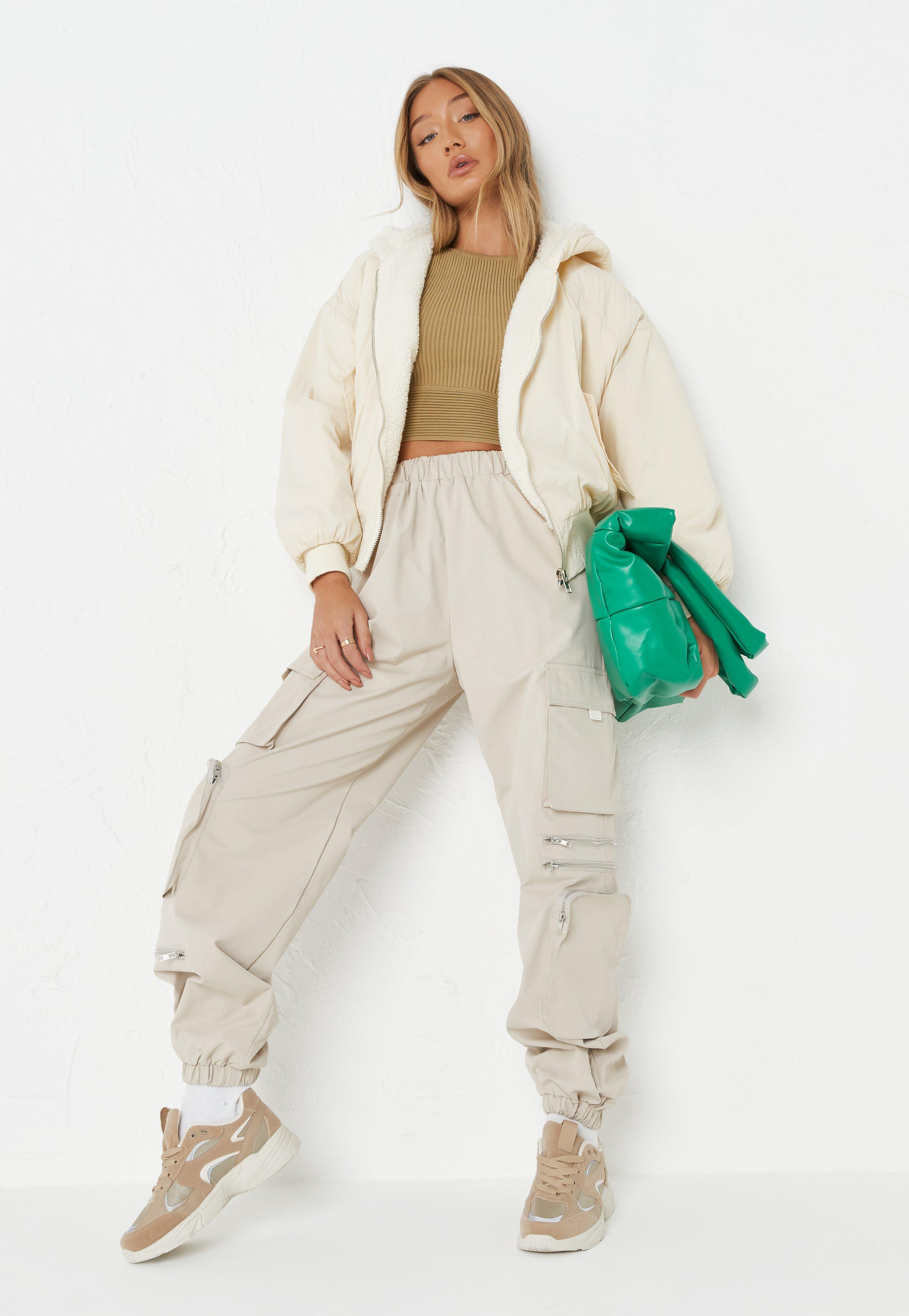 borg lined bomber jacket