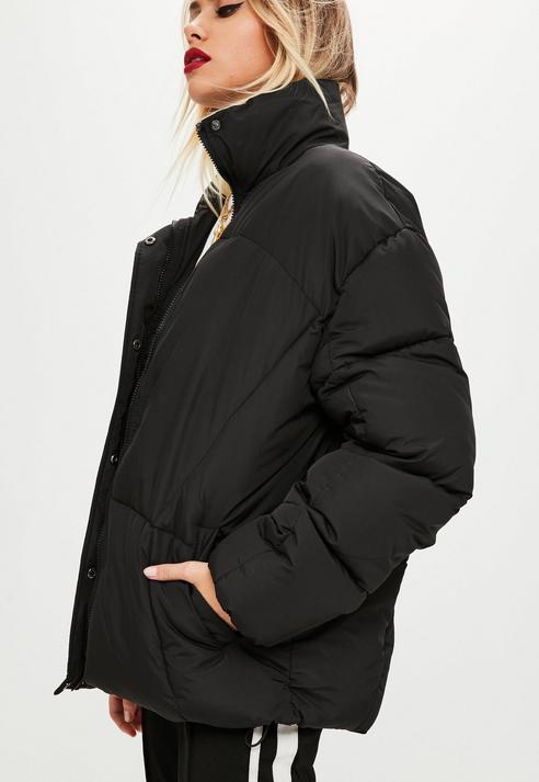 black ultimate oversized puffer jacket