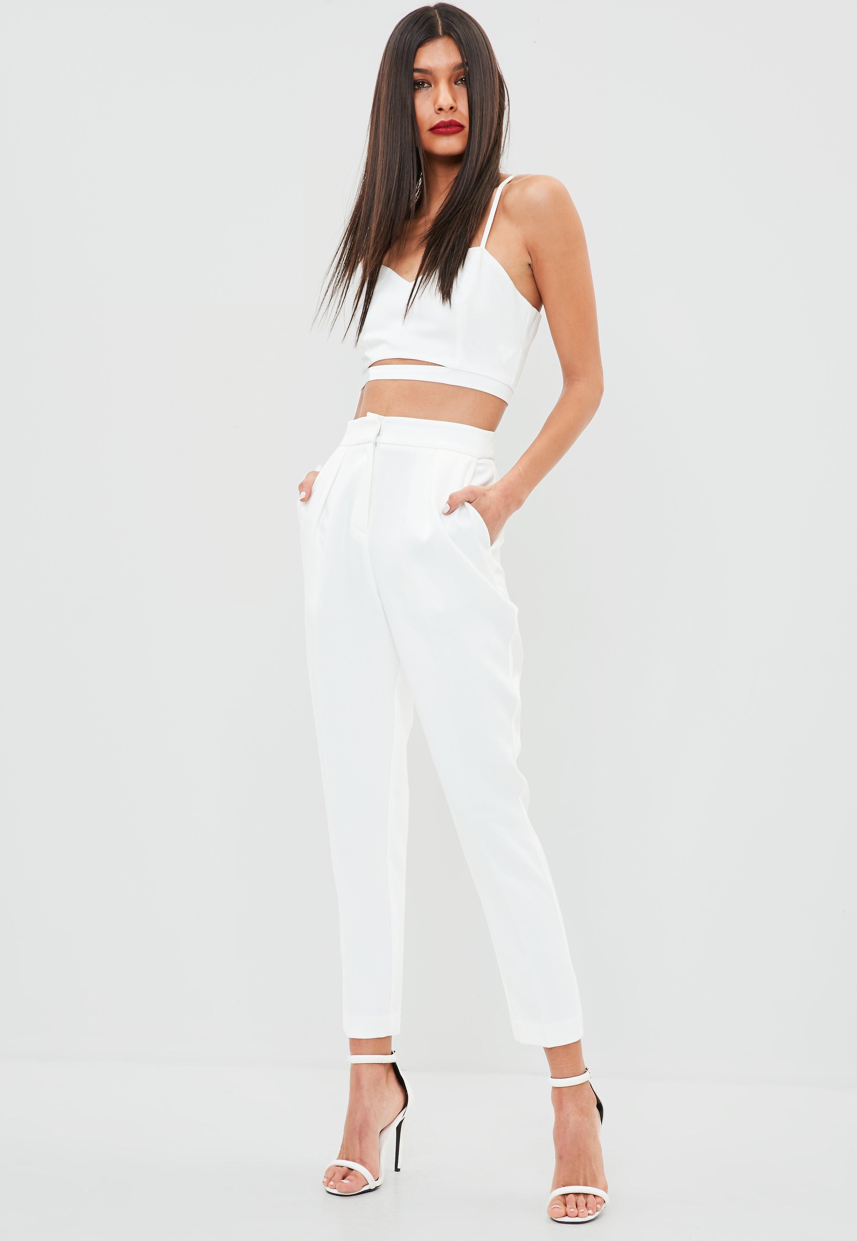 missguided white pants