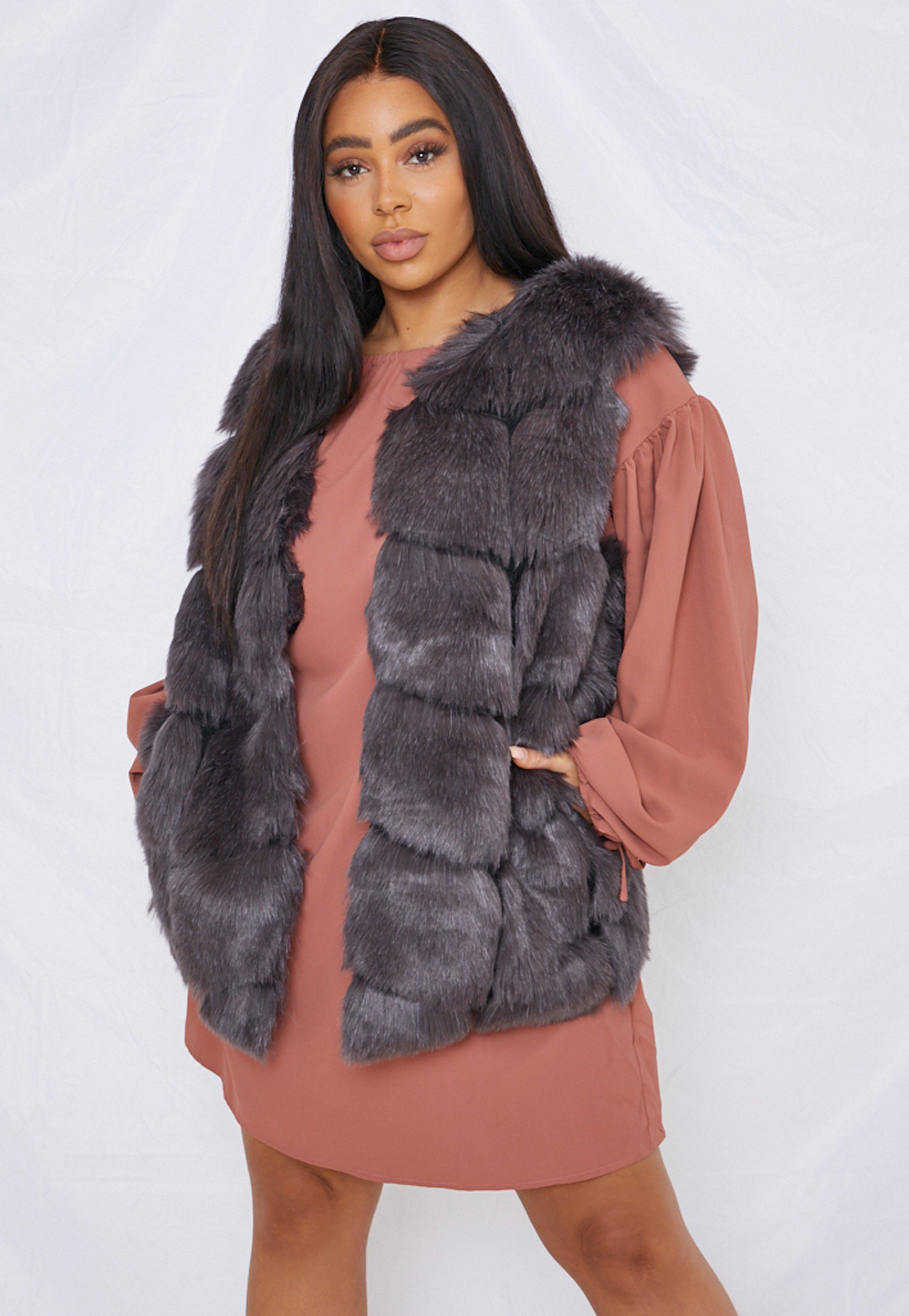 fur bubble gilet