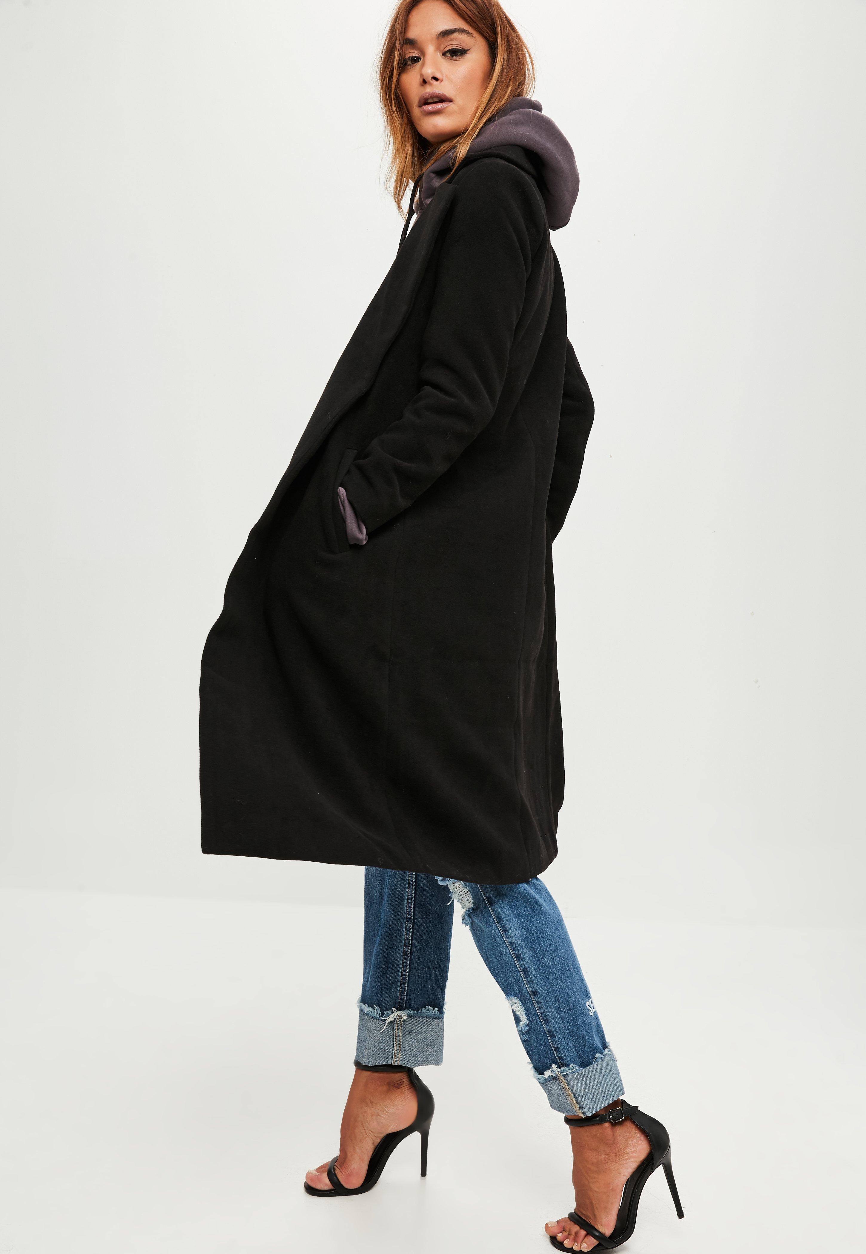 black duster coat petite