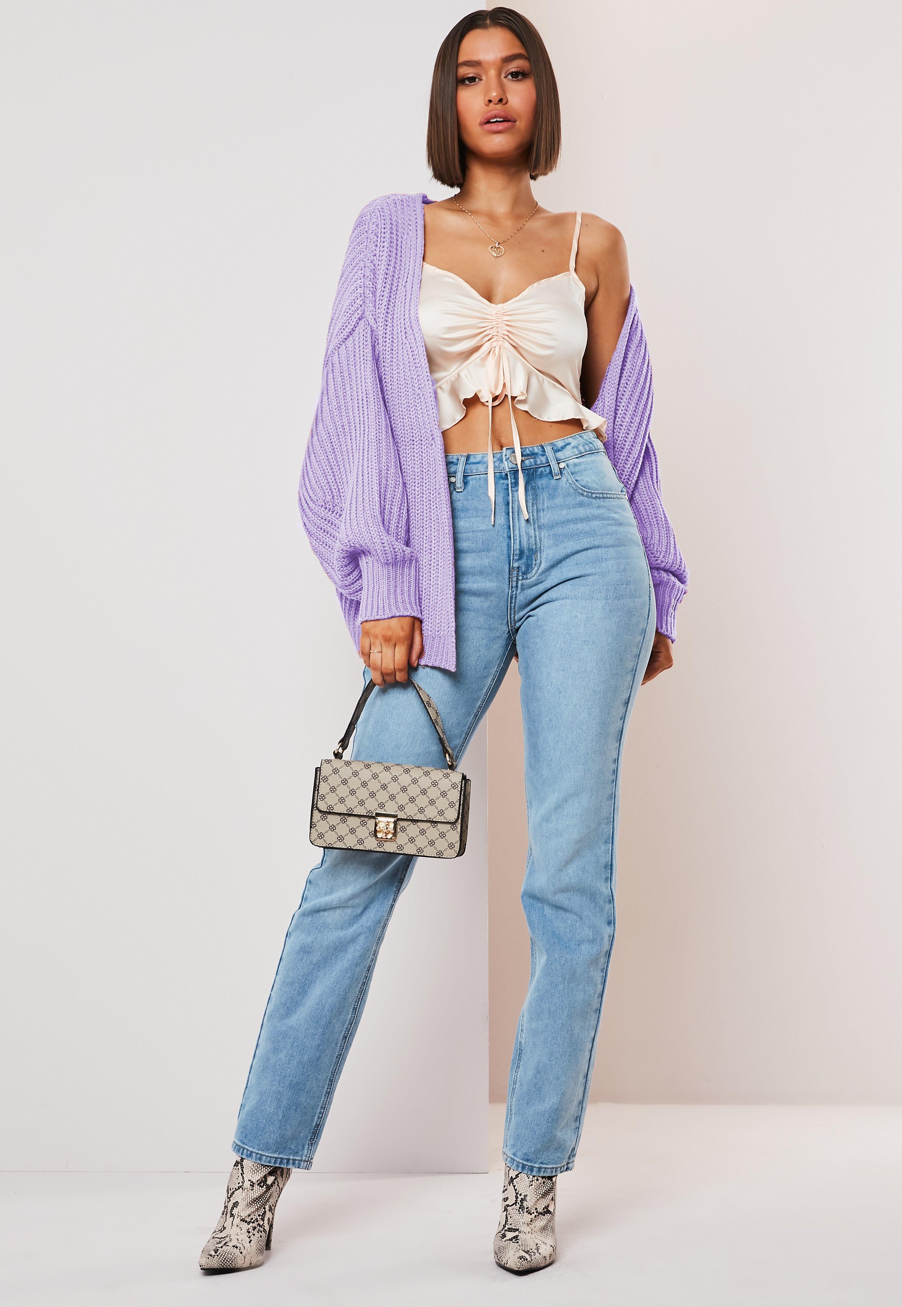 oversized lilac cardigan