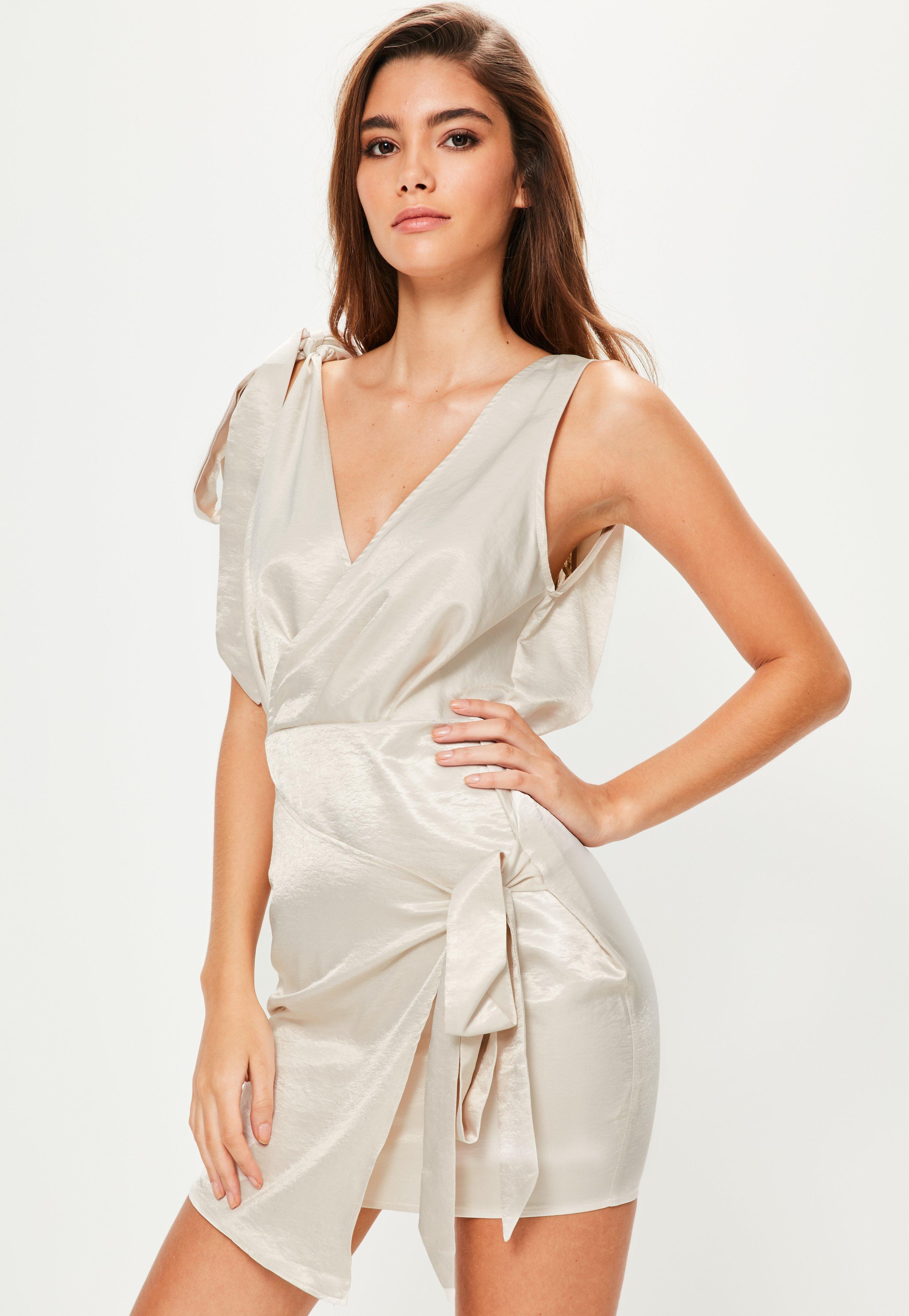 tie front shift dress