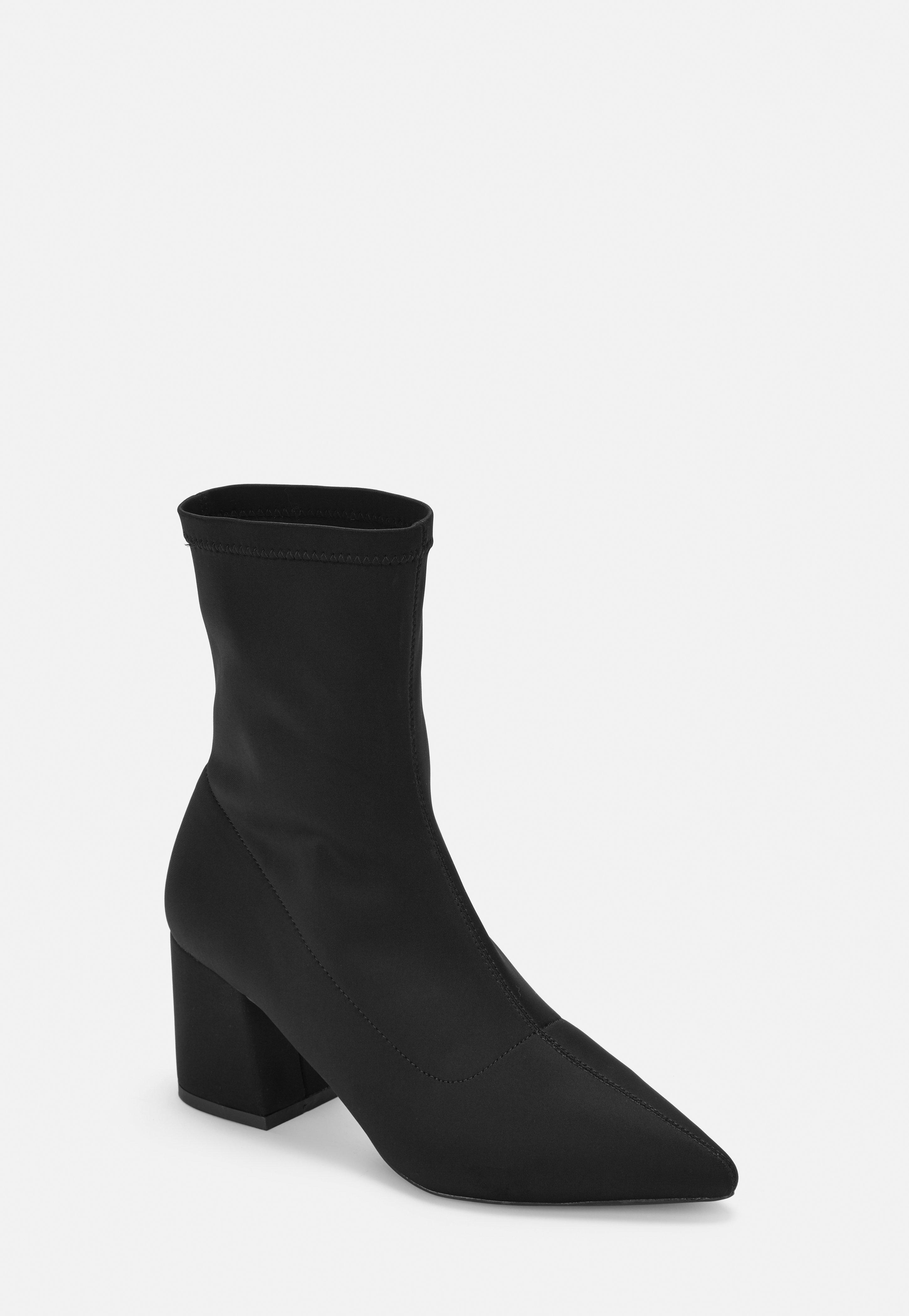 pointed toe sock booties
