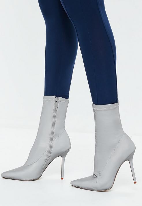 reflective heel boots