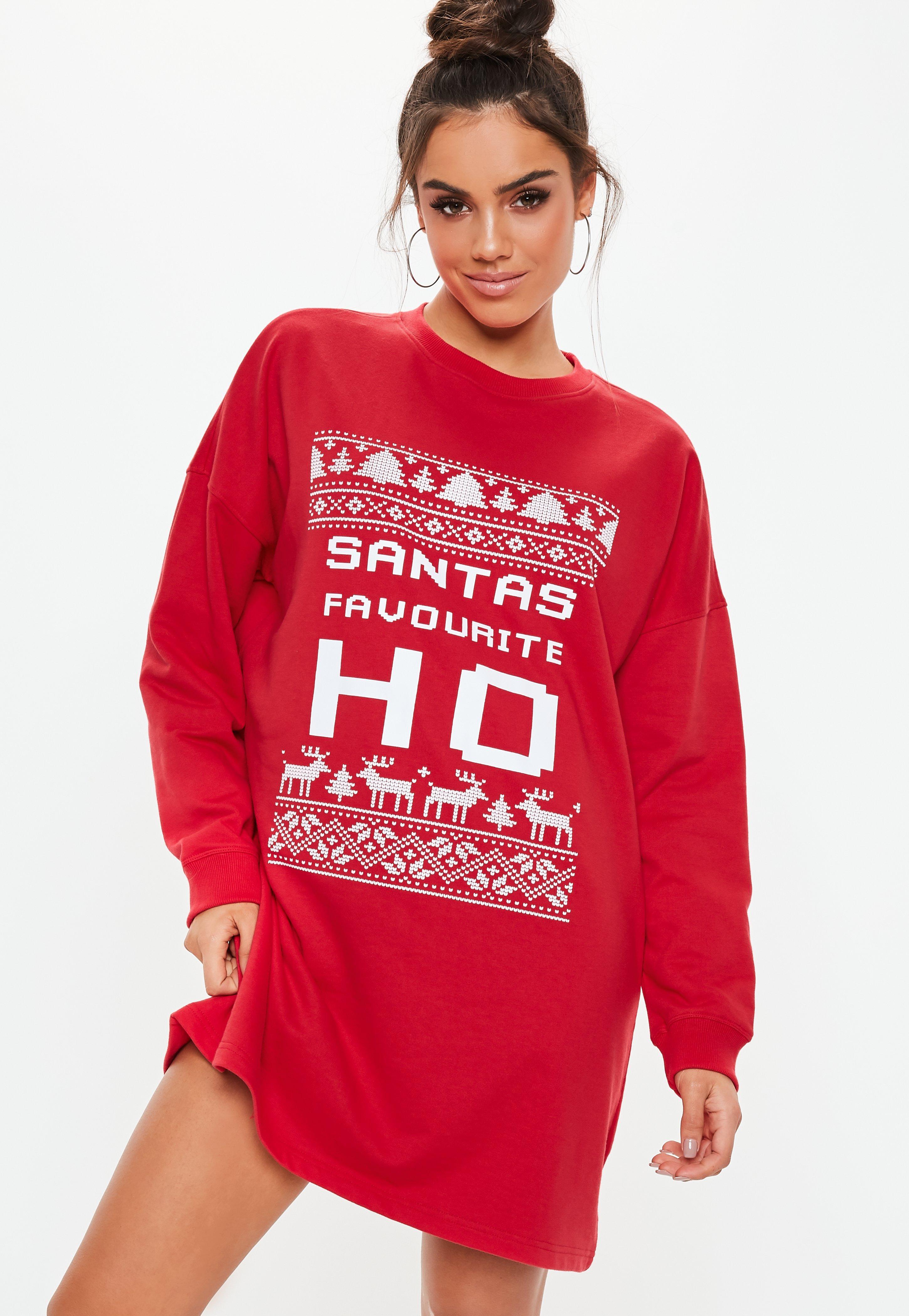 santa sweater dress