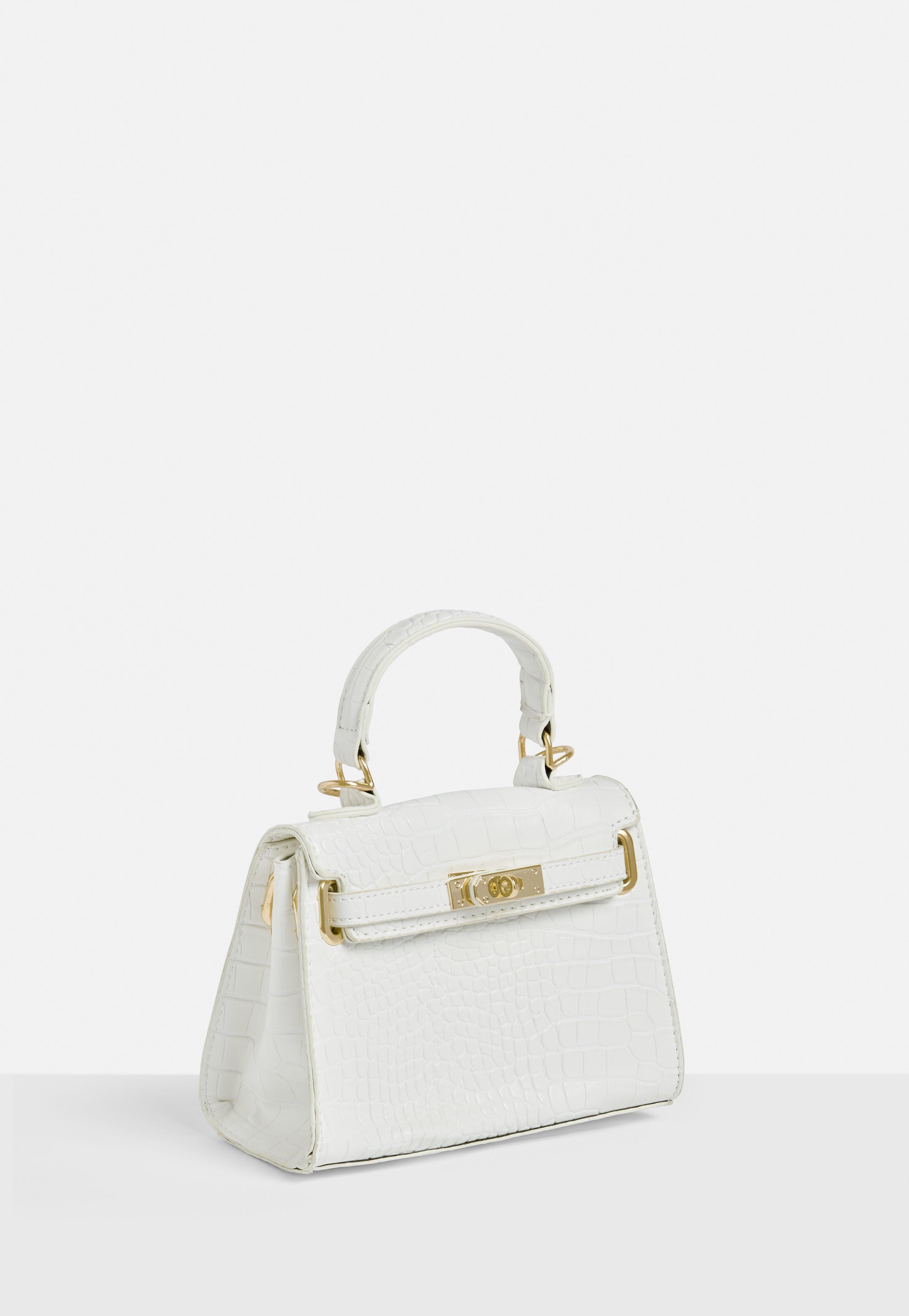 white mini handbag