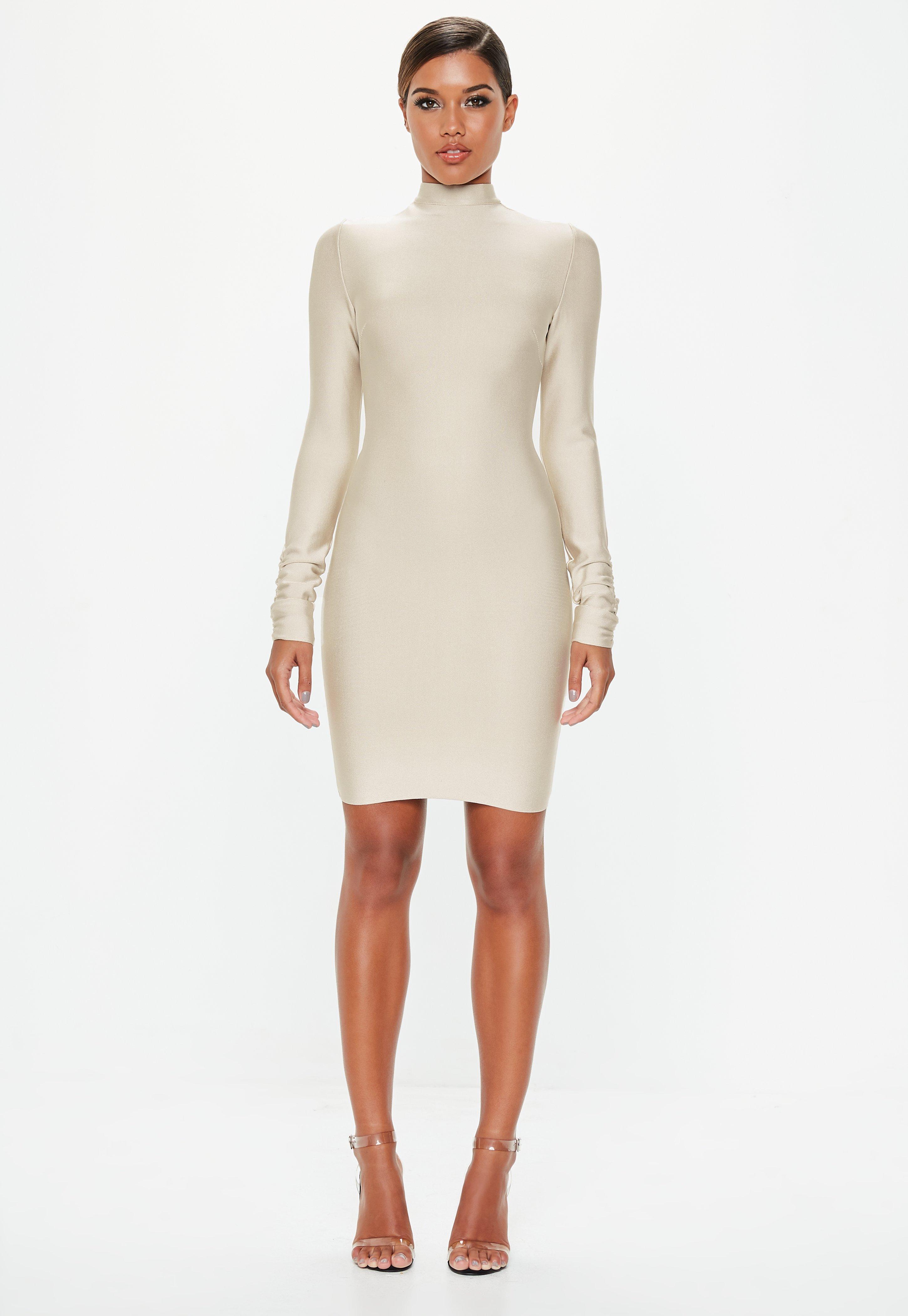 ivory bandage dress