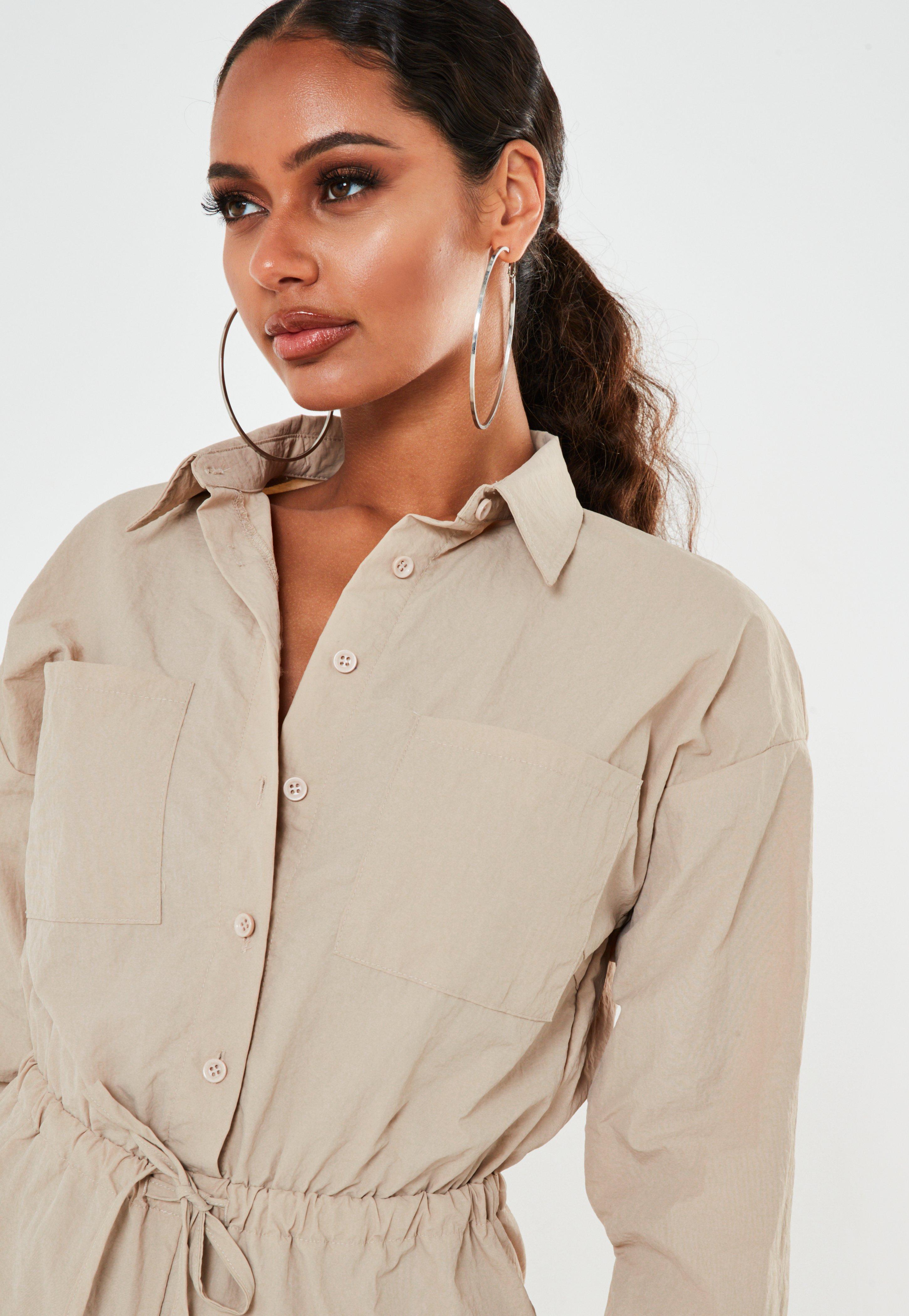 stone cargo playsuit