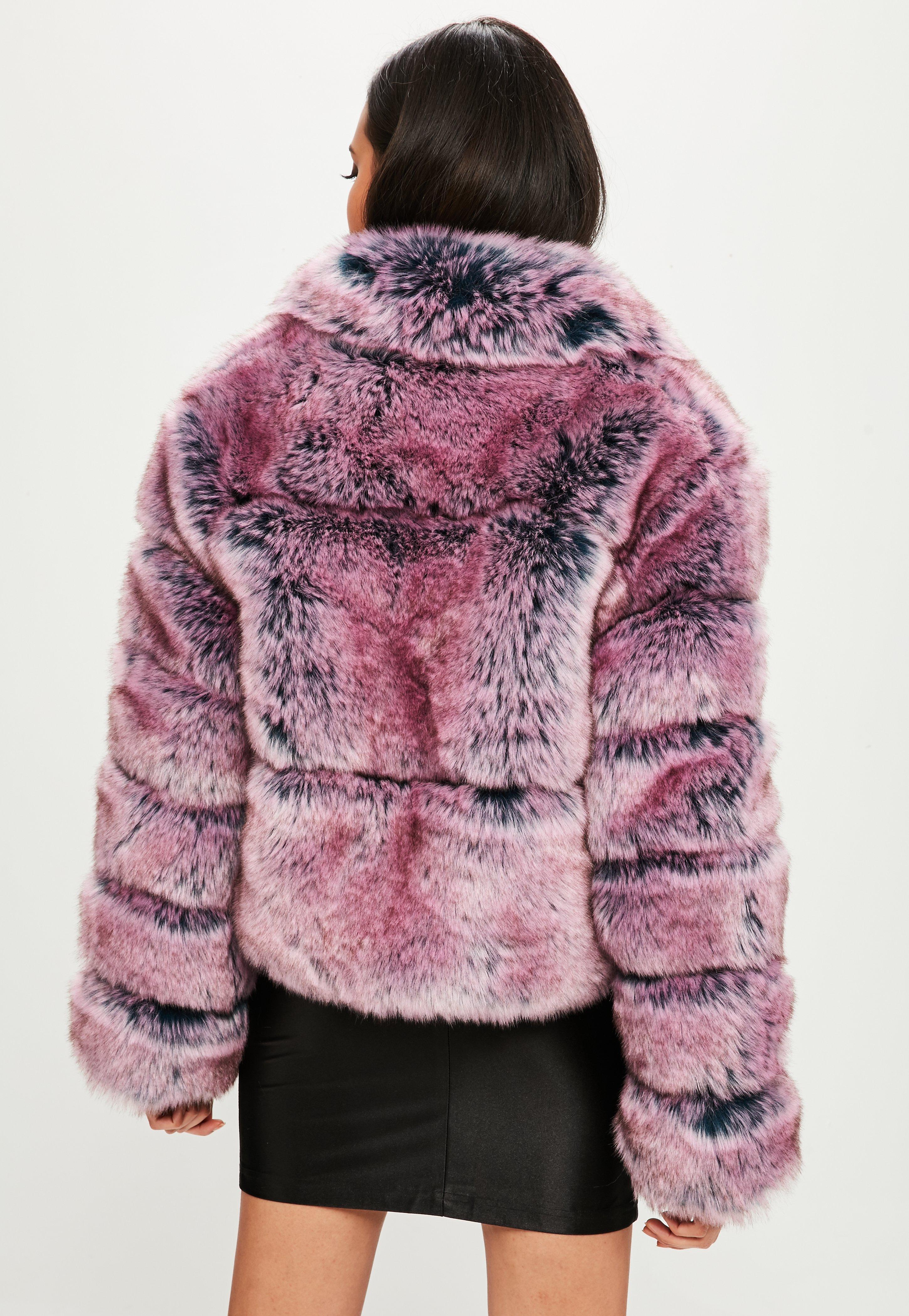 pink fluffy puffer jacket