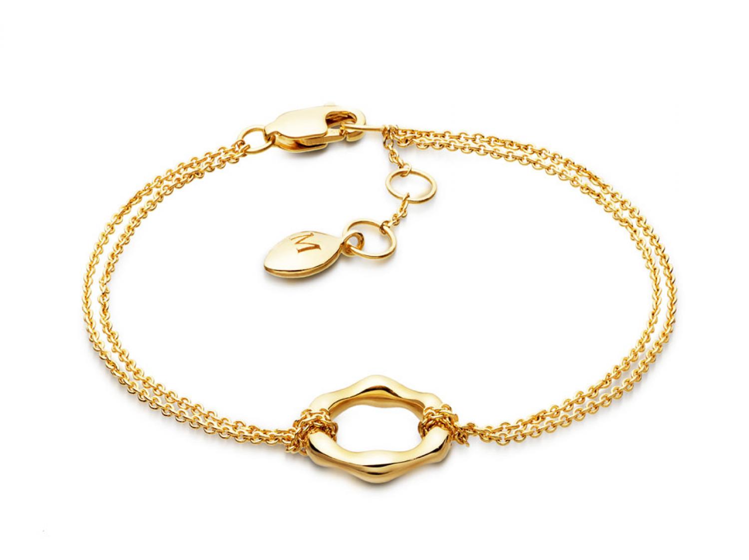 Missoma Gold Molten Bracelet in Metallic - Lyst