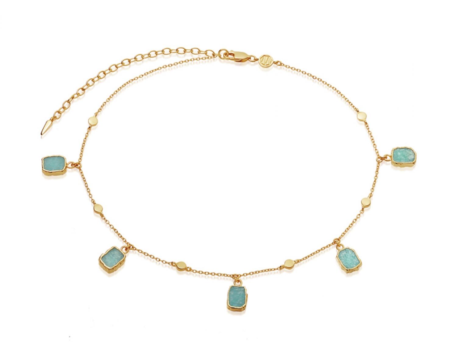 Missoma Amazonite Gold Lena Choker in 