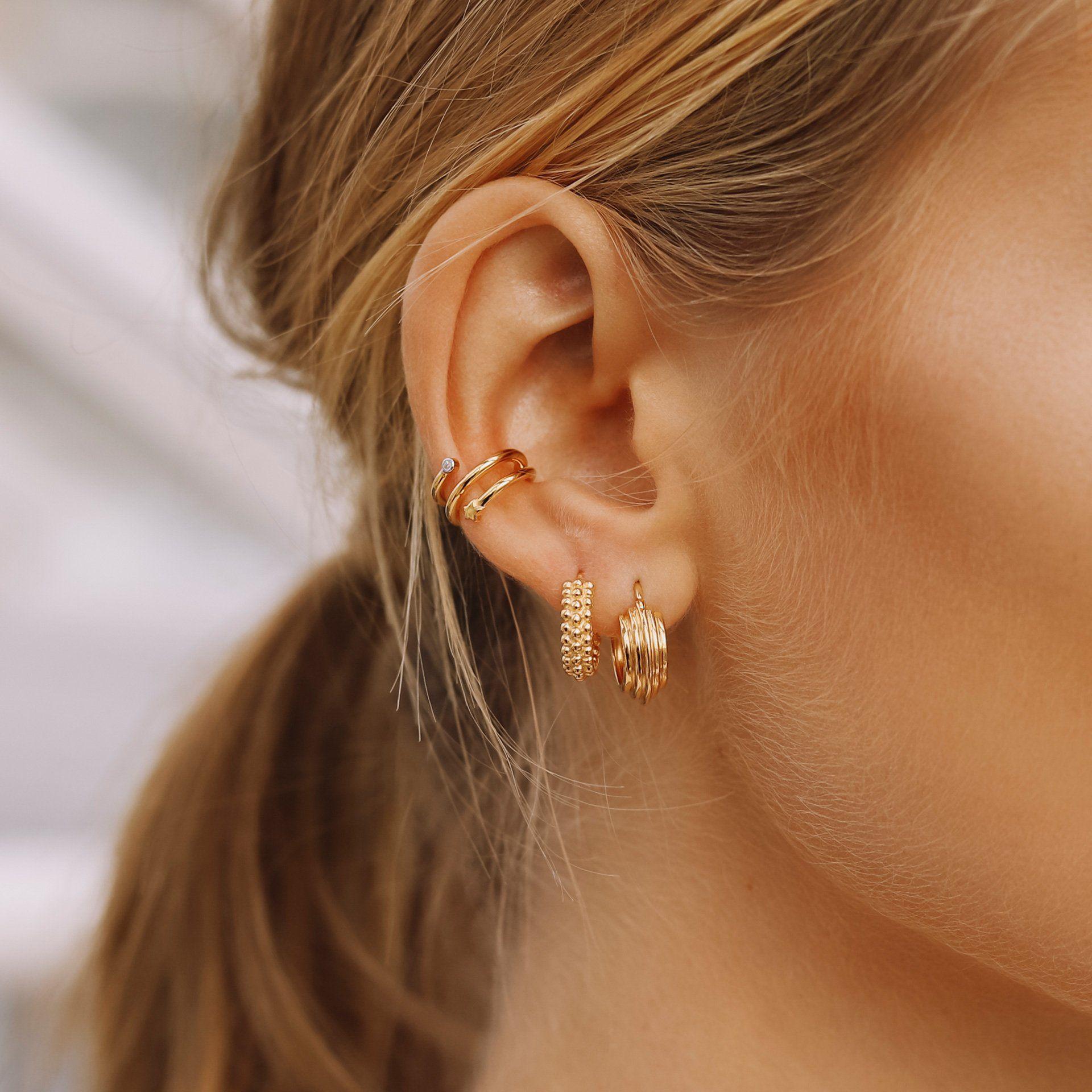 gold chain with crystal beads
