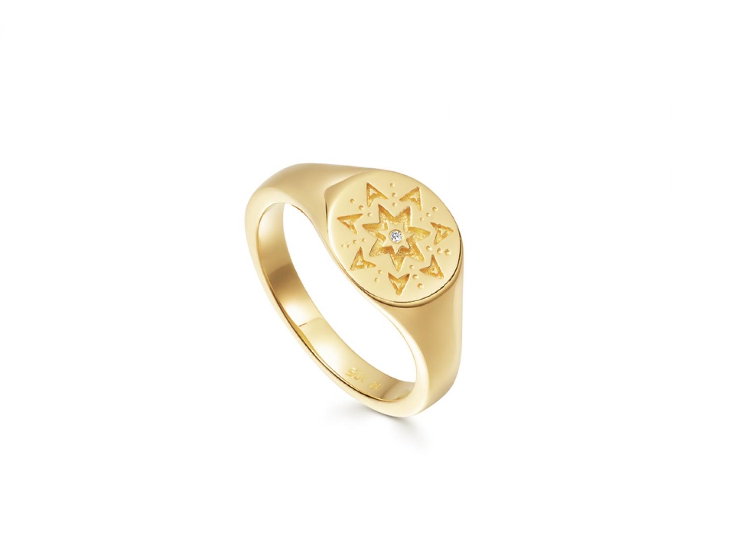 Missoma Gold Star Struck Ring Lyst