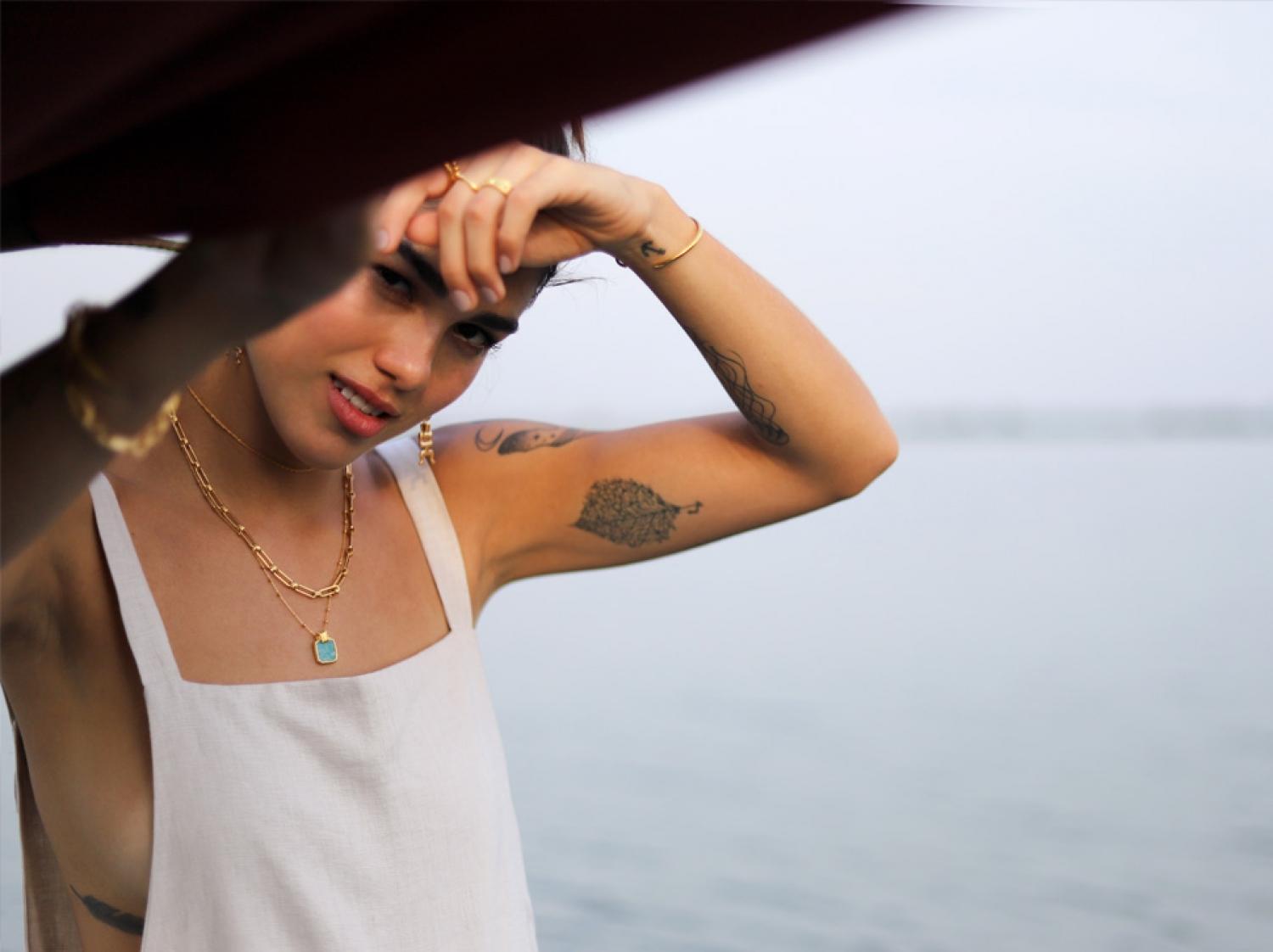 Missoma Amazonite Gold Lena Charm 