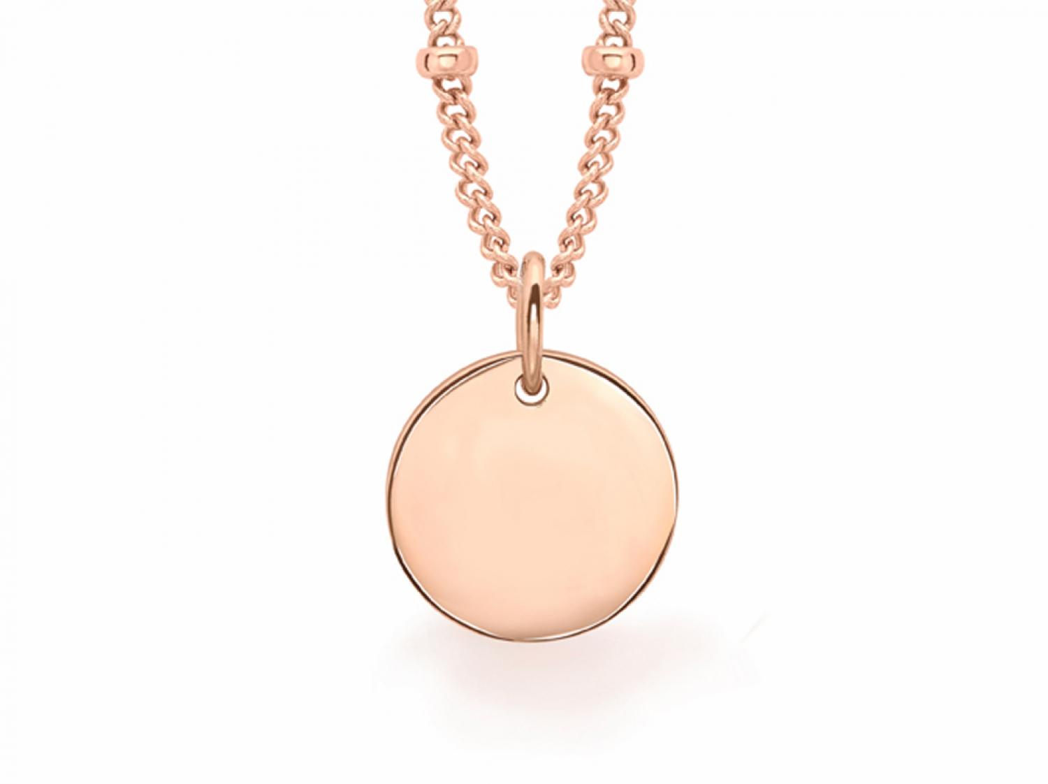 Lyst - Missoma Rose Gold Small Initial Necklace in Metallic