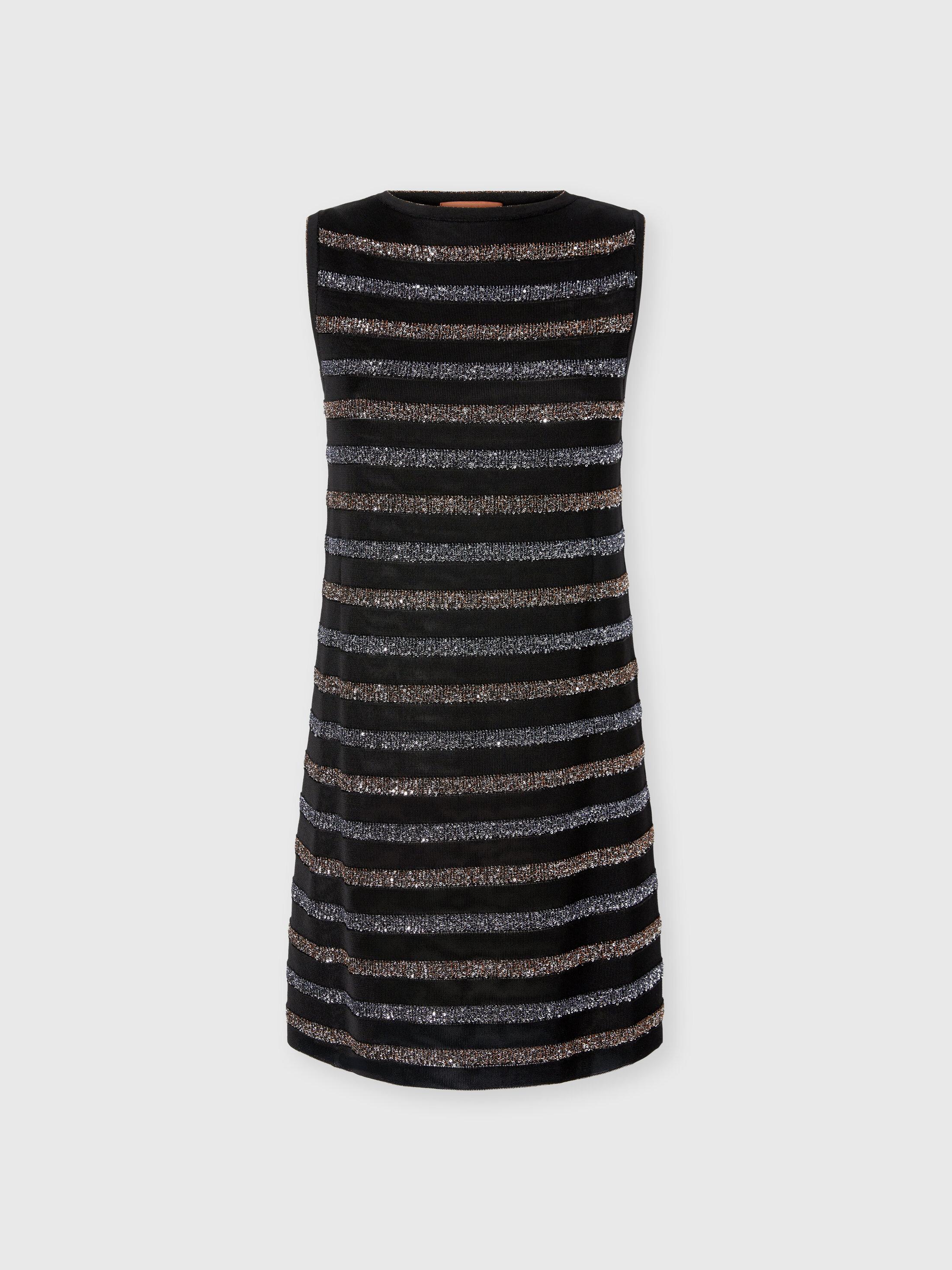 Robe Talbots Femme Noire à Paillettes – Taille 4, Sans Manches, Très Bon état