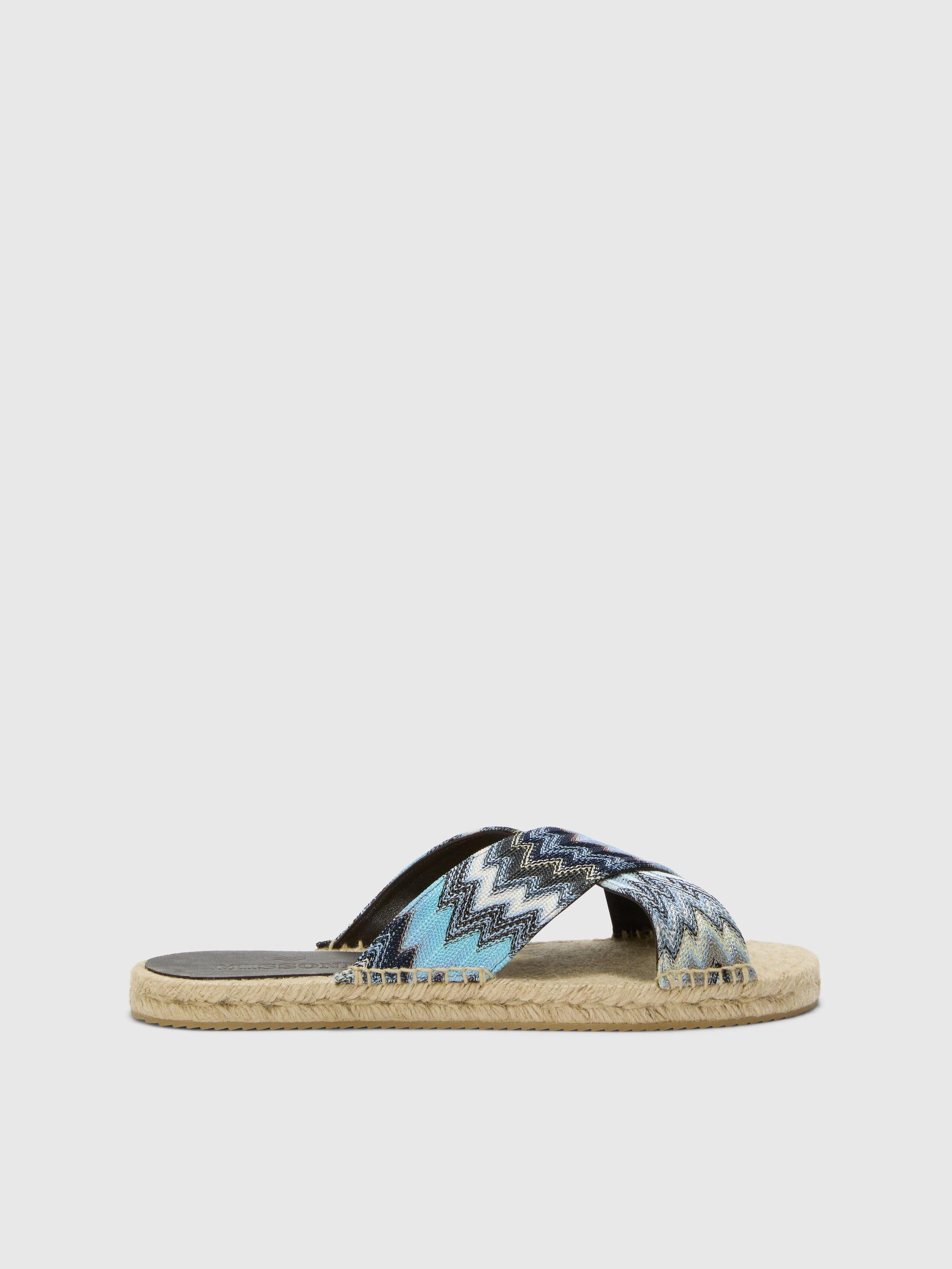 Missoni Mens 2 strap double Buckle Sandals - Black, Blue, and White/ slides slip Amazon.com | Fitflop Women main image 2