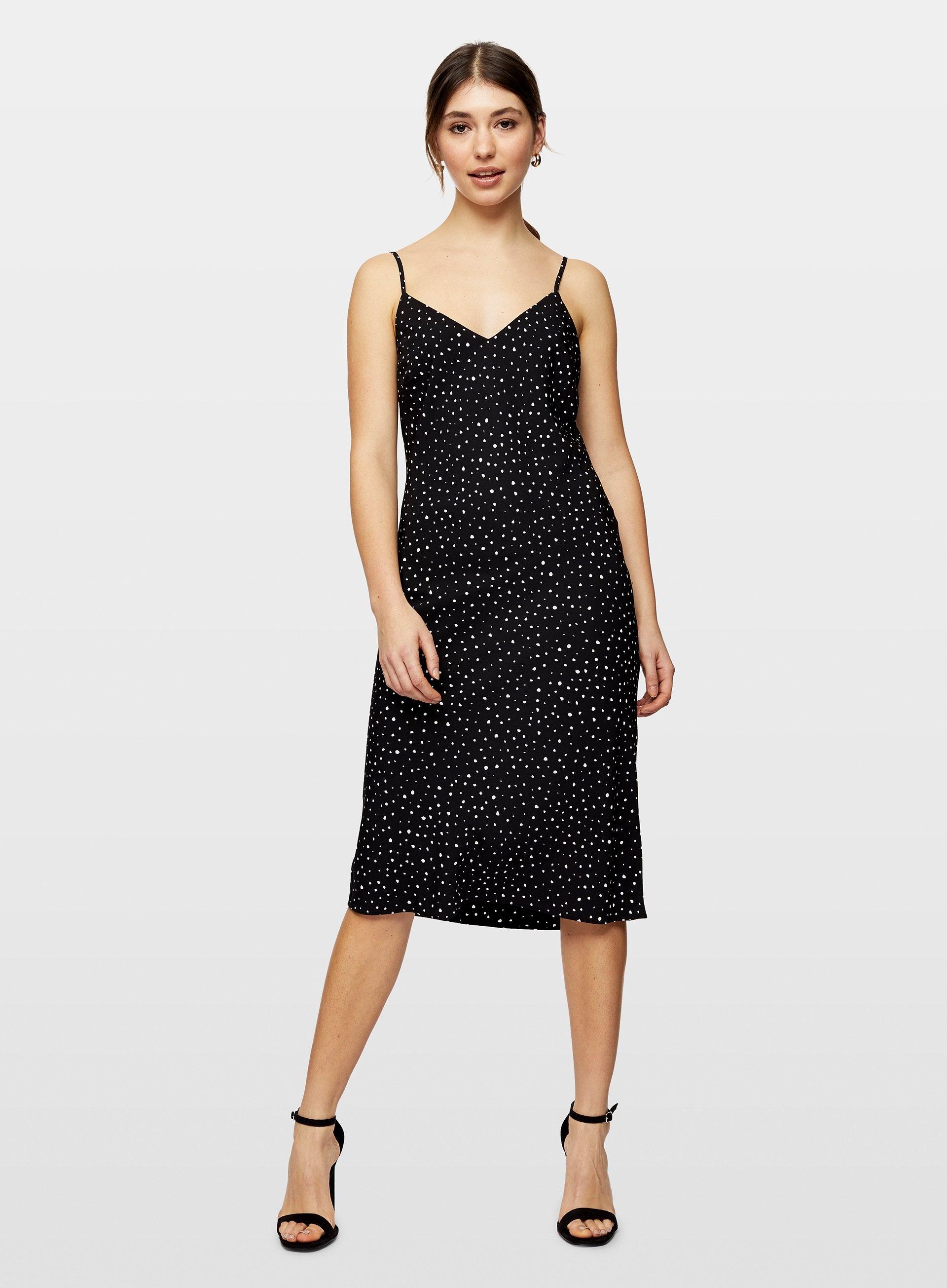 miss selfridge cami slip dress in navy
