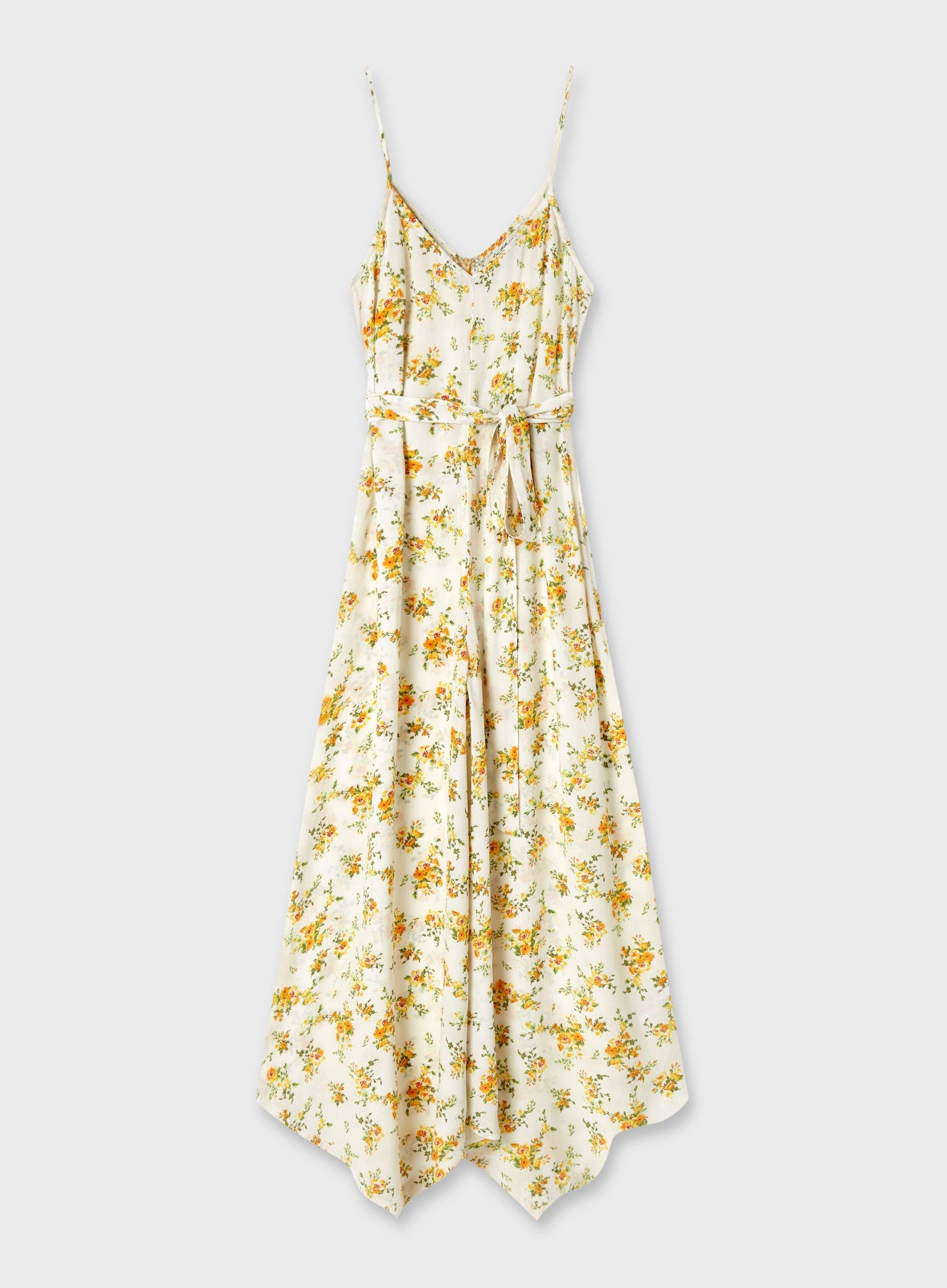 Miss Selfridge Synthetic Orange Blossom Print Camisole Jumpsuit in Ivory (White) - Lyst