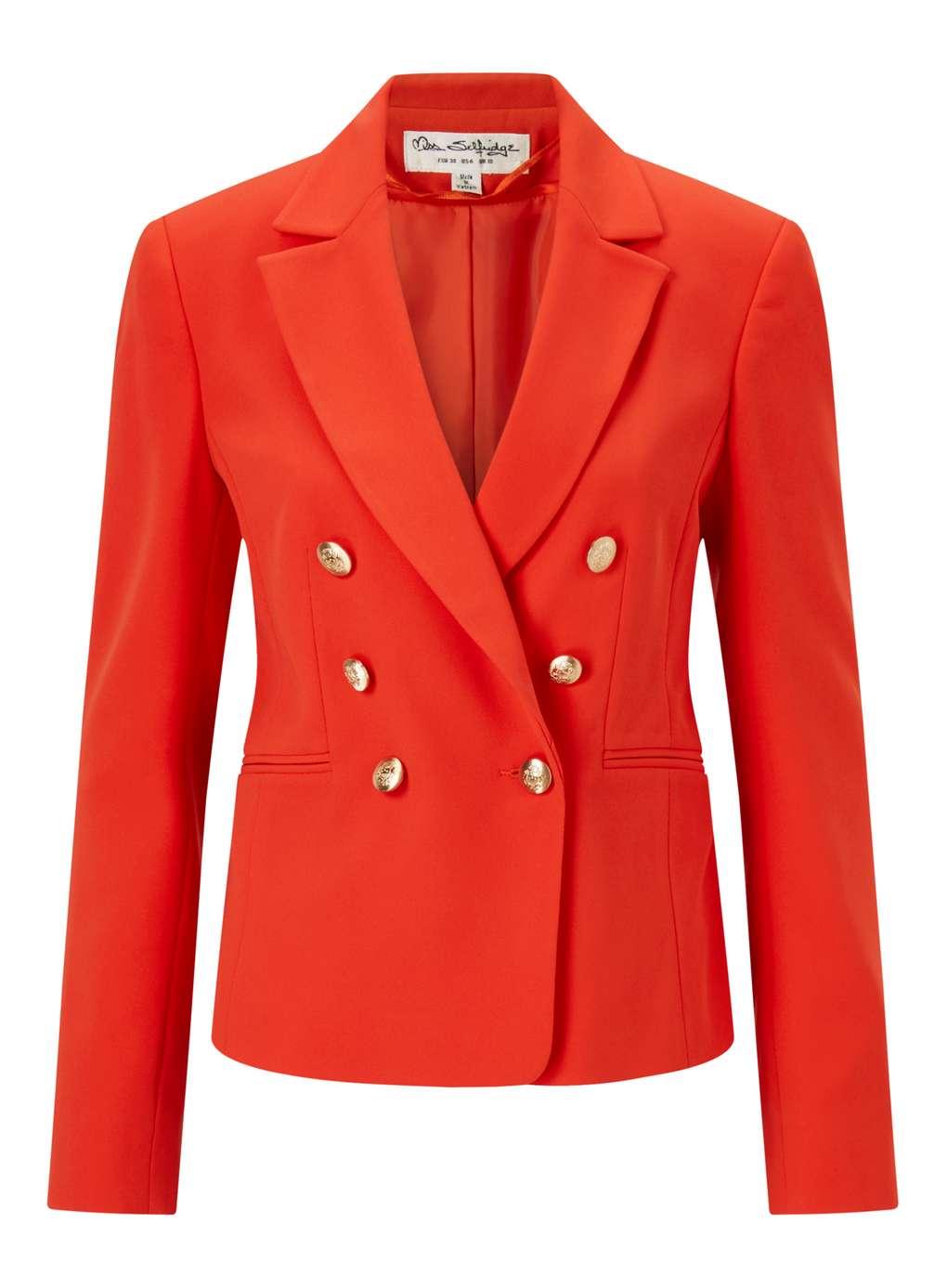 Miss Selfridge Synthetic Red Military Blazer - Lyst