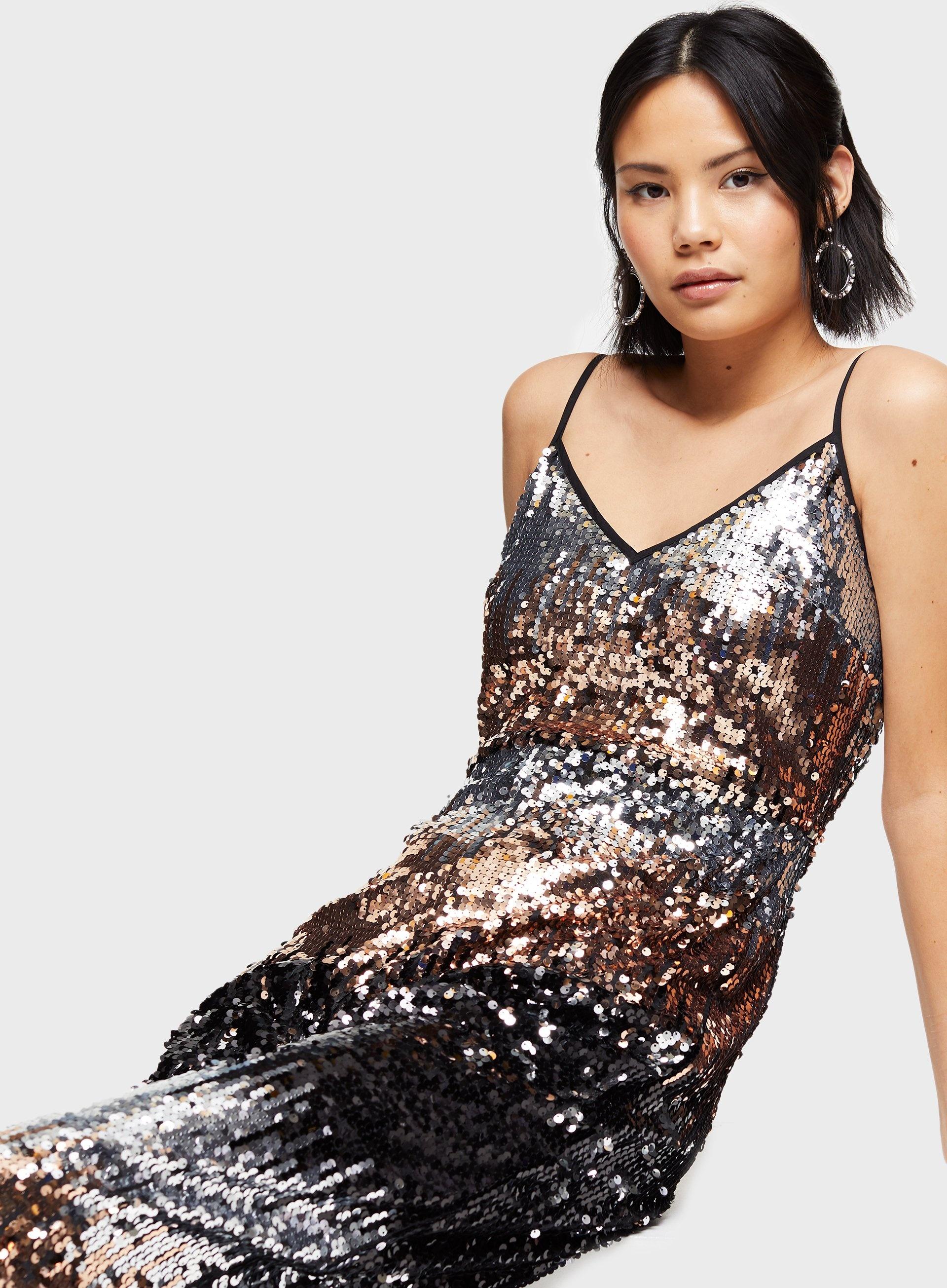 miss selfridge sequin jumpsuit