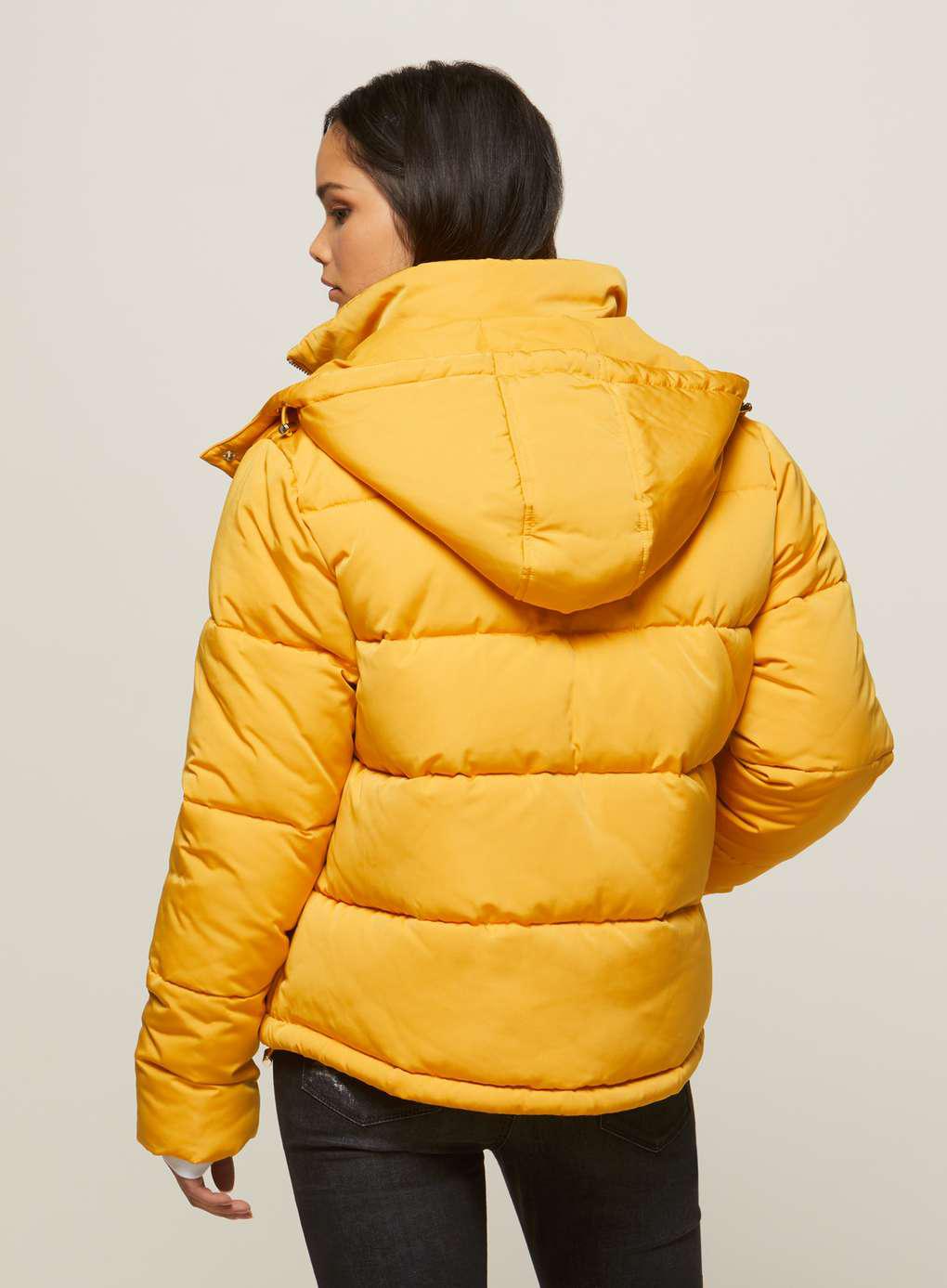 Miss Selfridge Synthetic Mustard Oversized Hood Puffer Jacket in Yellow