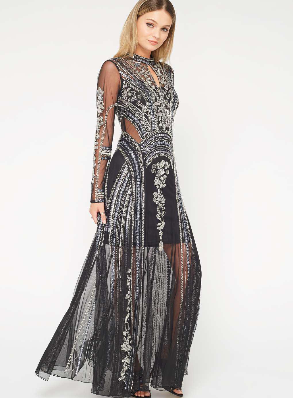 miss selfridge sparkly dress