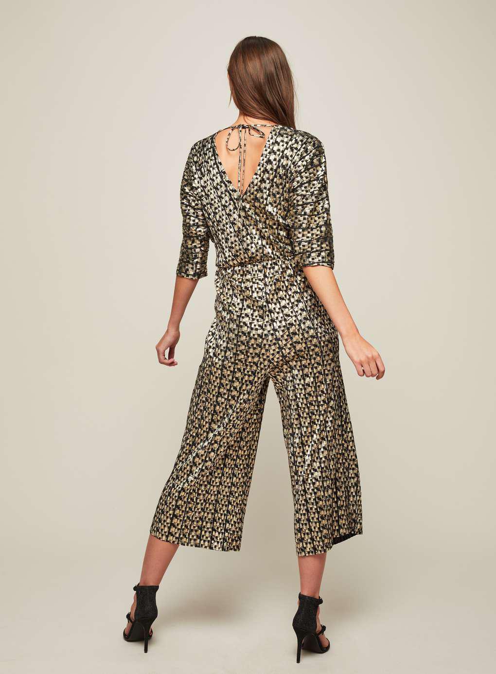 miss selfridge plisse jumpsuit