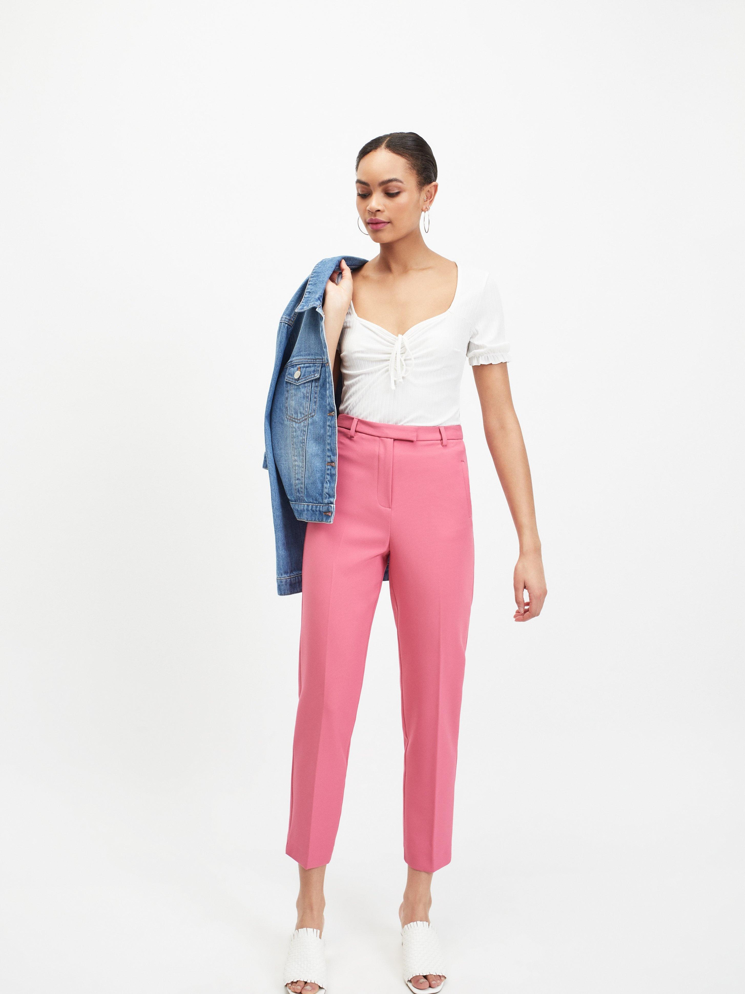 hot pink trousers