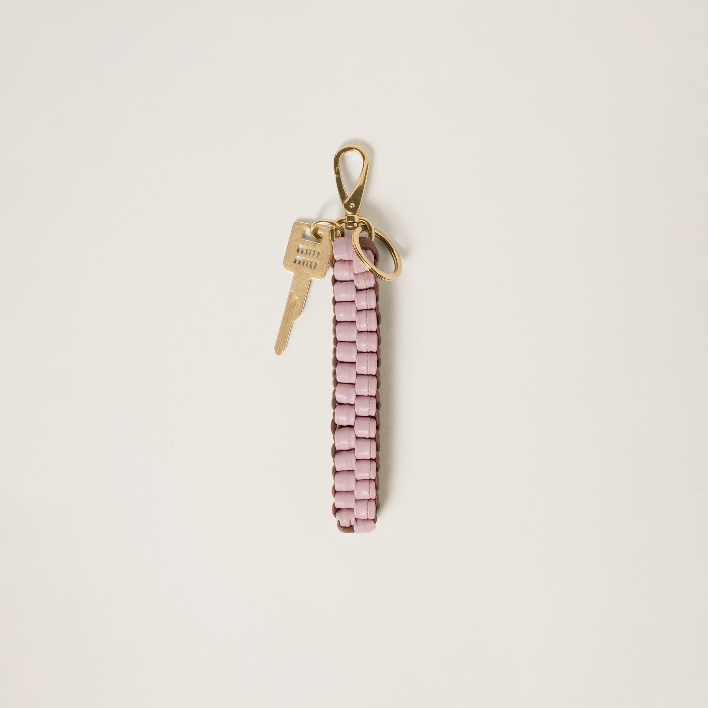 Miu Miu Leather Trick in Natural | Lyst