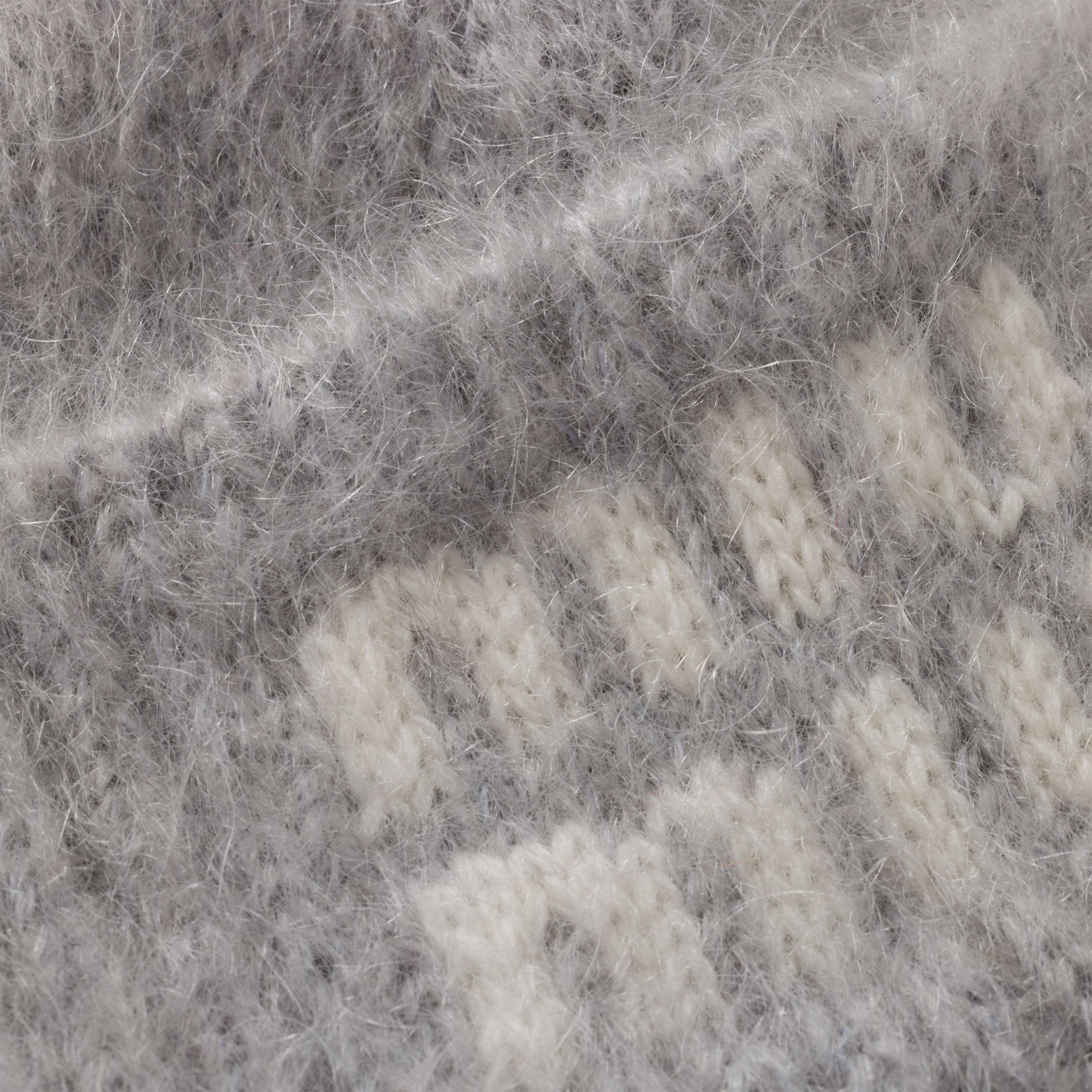 Miu Miu Mohair Beanie in Gray | Lyst