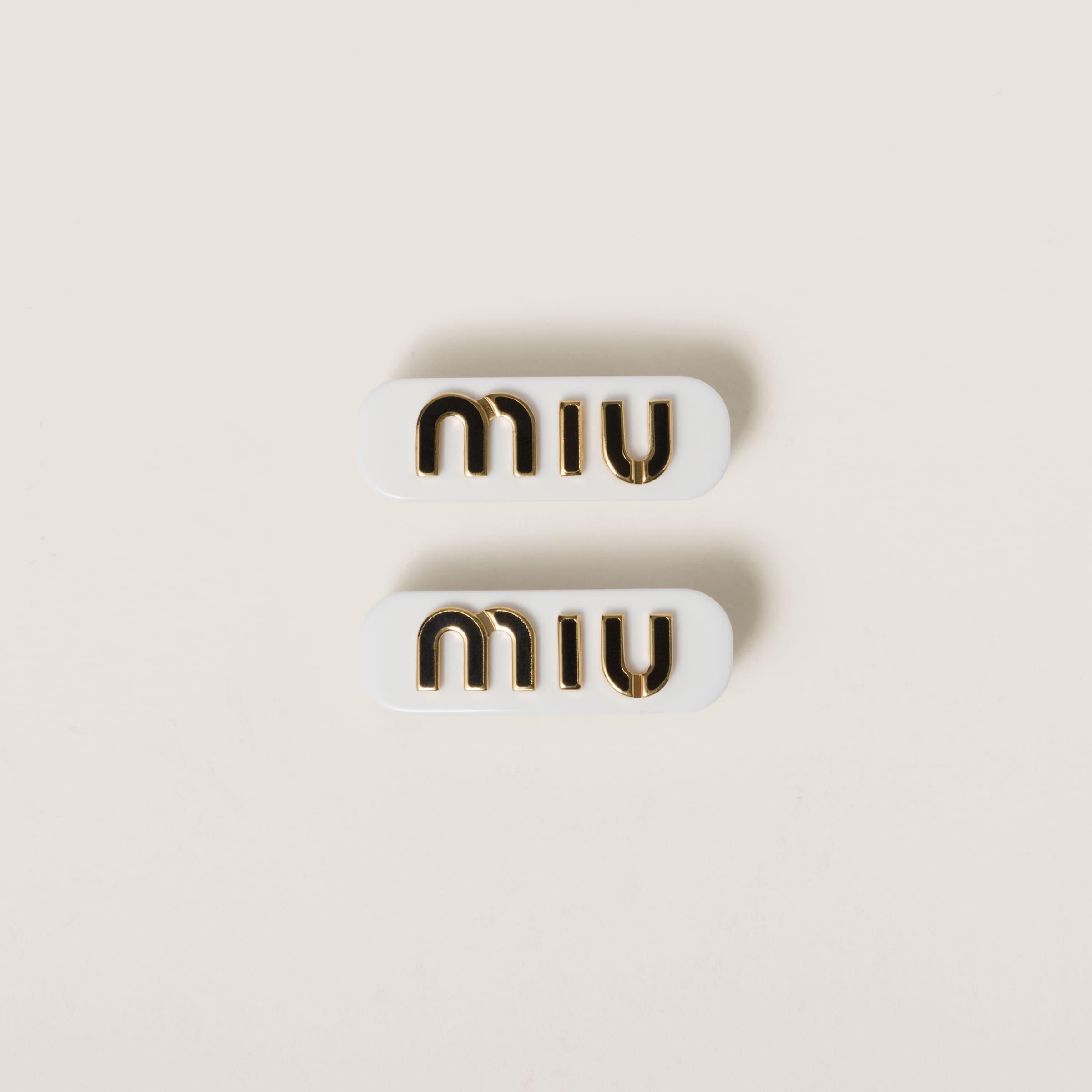 ★MiuMiu★ Plexiglass l Hairpin White Black 5IF1142F72F0 Miu Miu MU 07VV Rectangle Eyeglasses | EyeOns.com