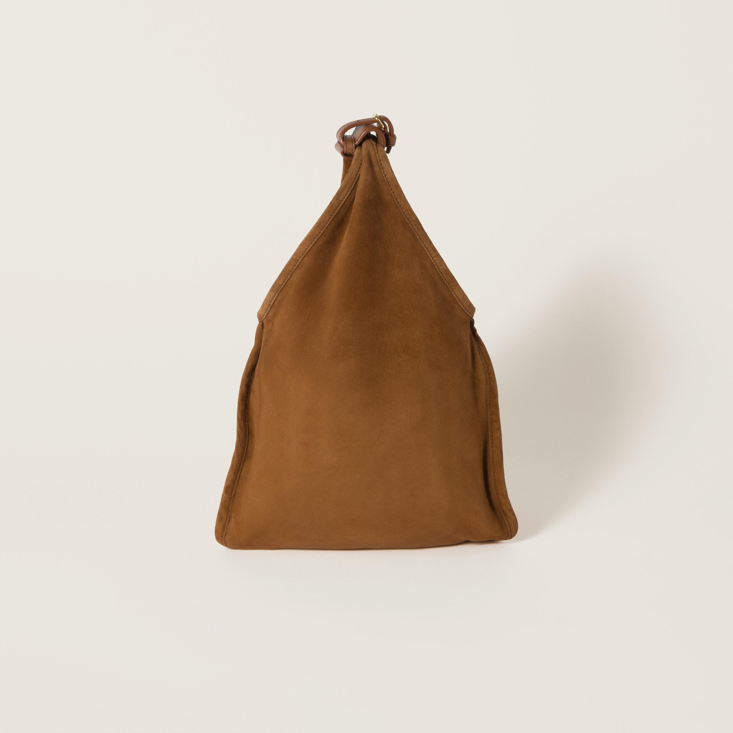 MIU MIU スエードトリック　　ブラウン Miu Miu Suede Bag With Trick in Brown | Lyst