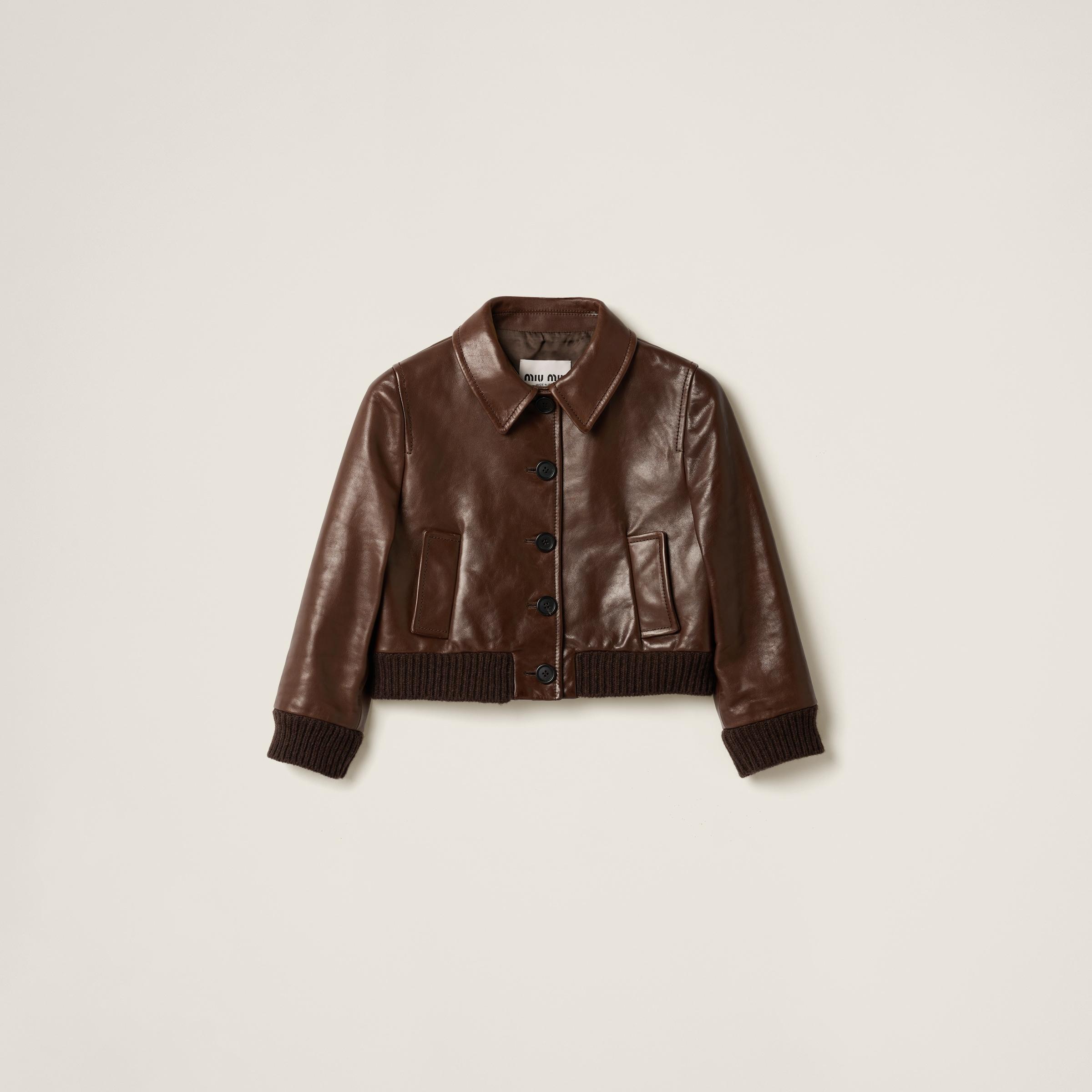 Miu Miu Leather jackets for Women | Online Sale up to 21 Miu Miu Leather jackets for Women | Online Sale up to 21