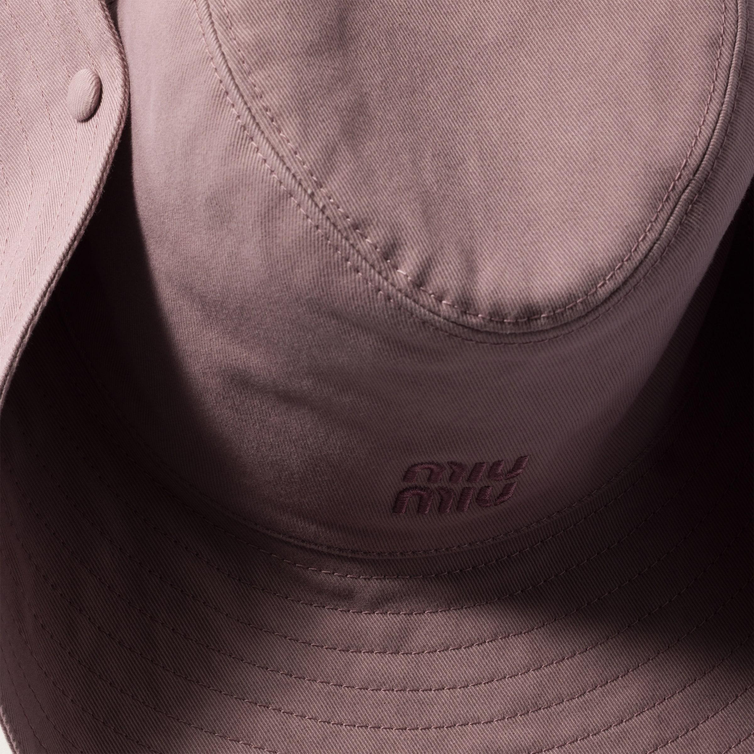 Miu Miu Gabardine Cowboy Hat in Purple | Lyst