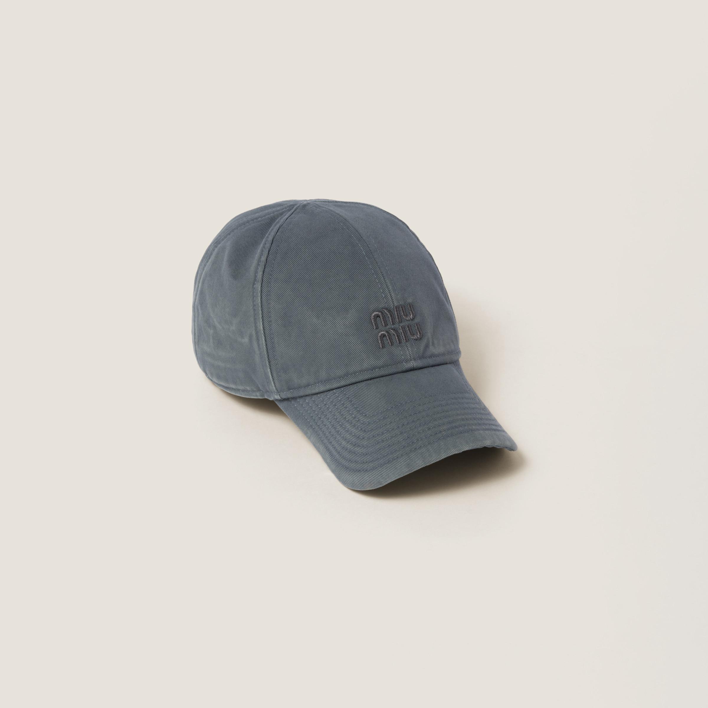 5月25日までの出品miumiu Drill baseball cap黒mサイズ Black Drill Baseball Cap | Miu Miu