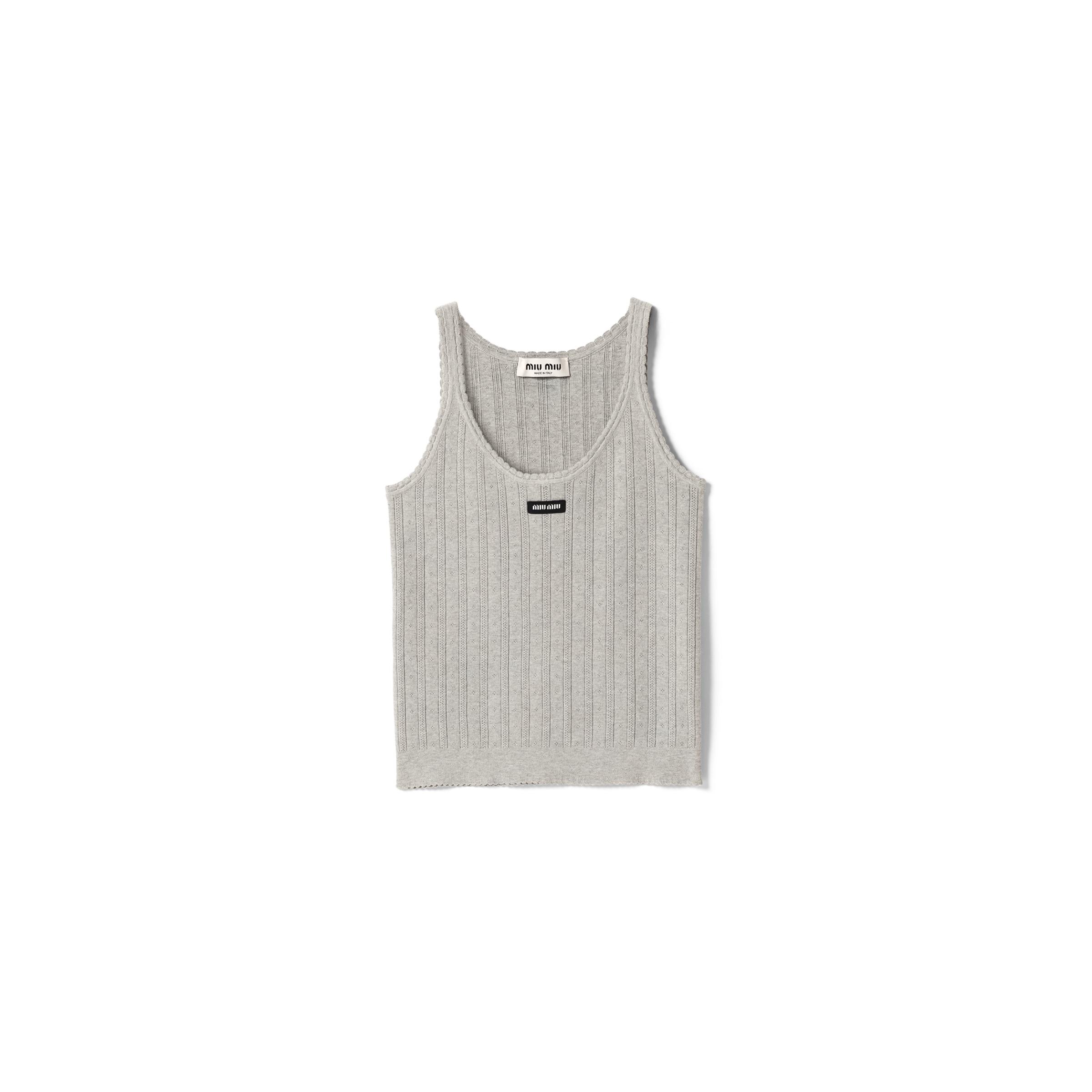 Miu Miu Sleeveless and tank tops for Women | Online Sale up to 62