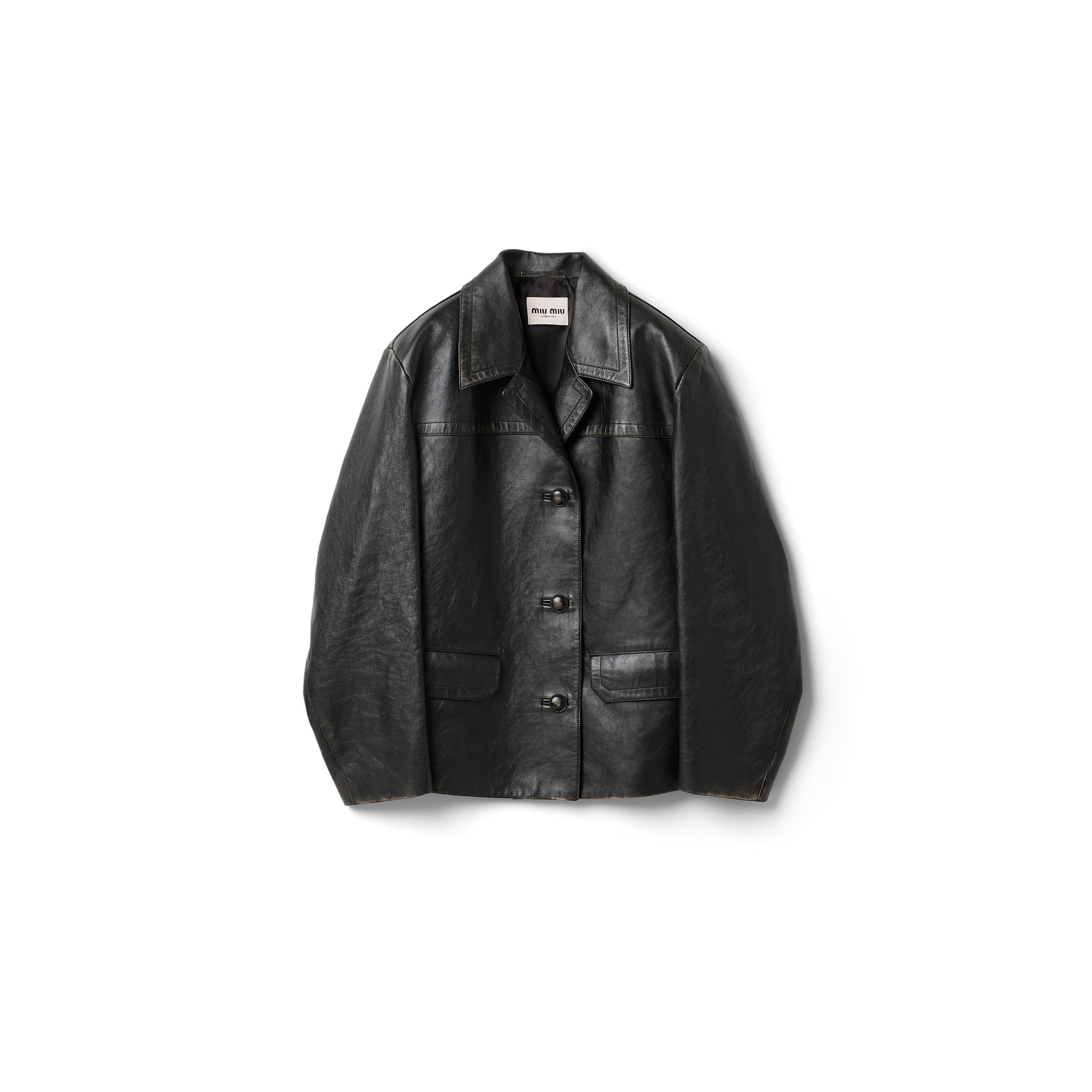 Miu Miu Leather jackets for Women | Online Sale up to 34% off | Lyst