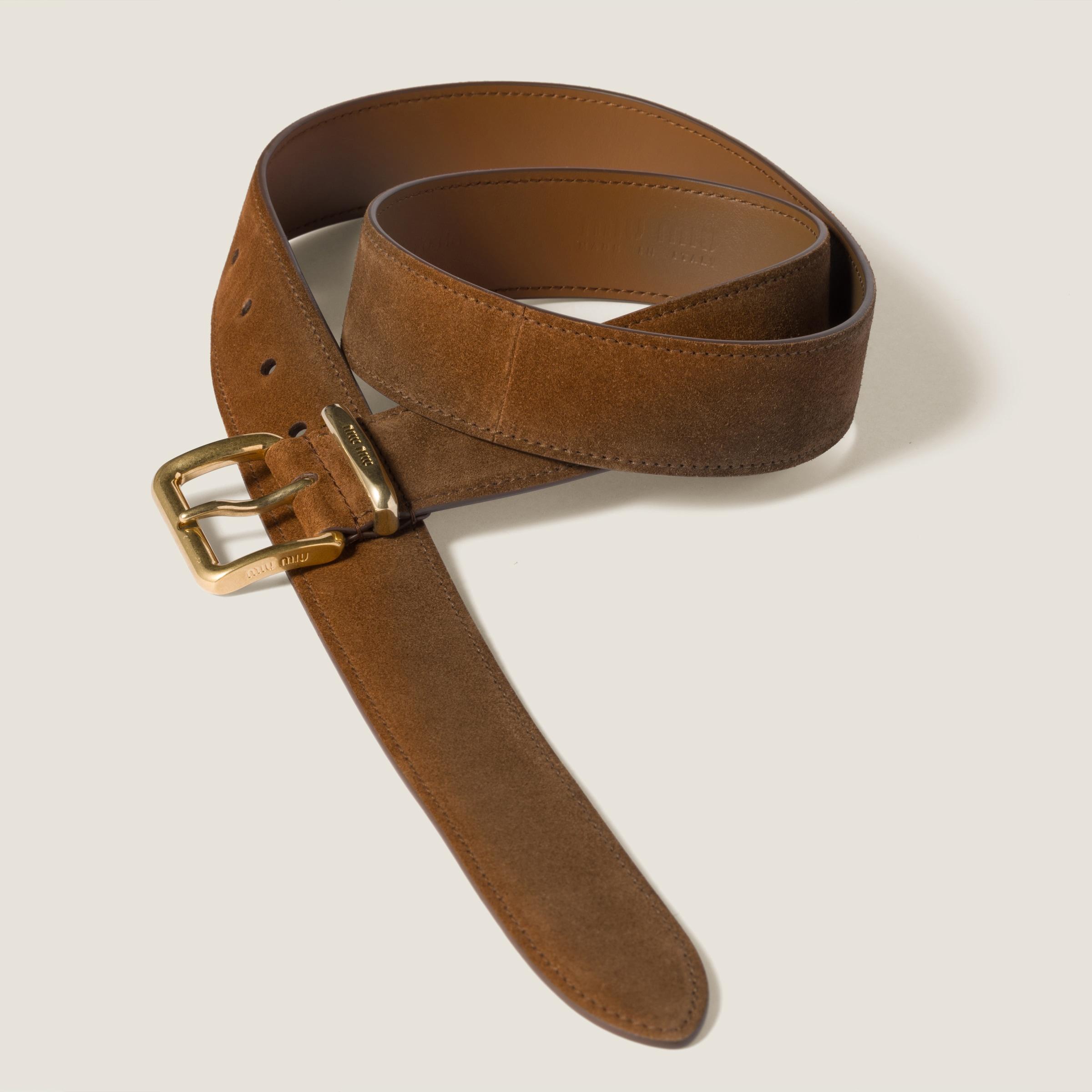 ベルト Miu Miu Camel Suede Belt 28538692_57881944_1000.jpg