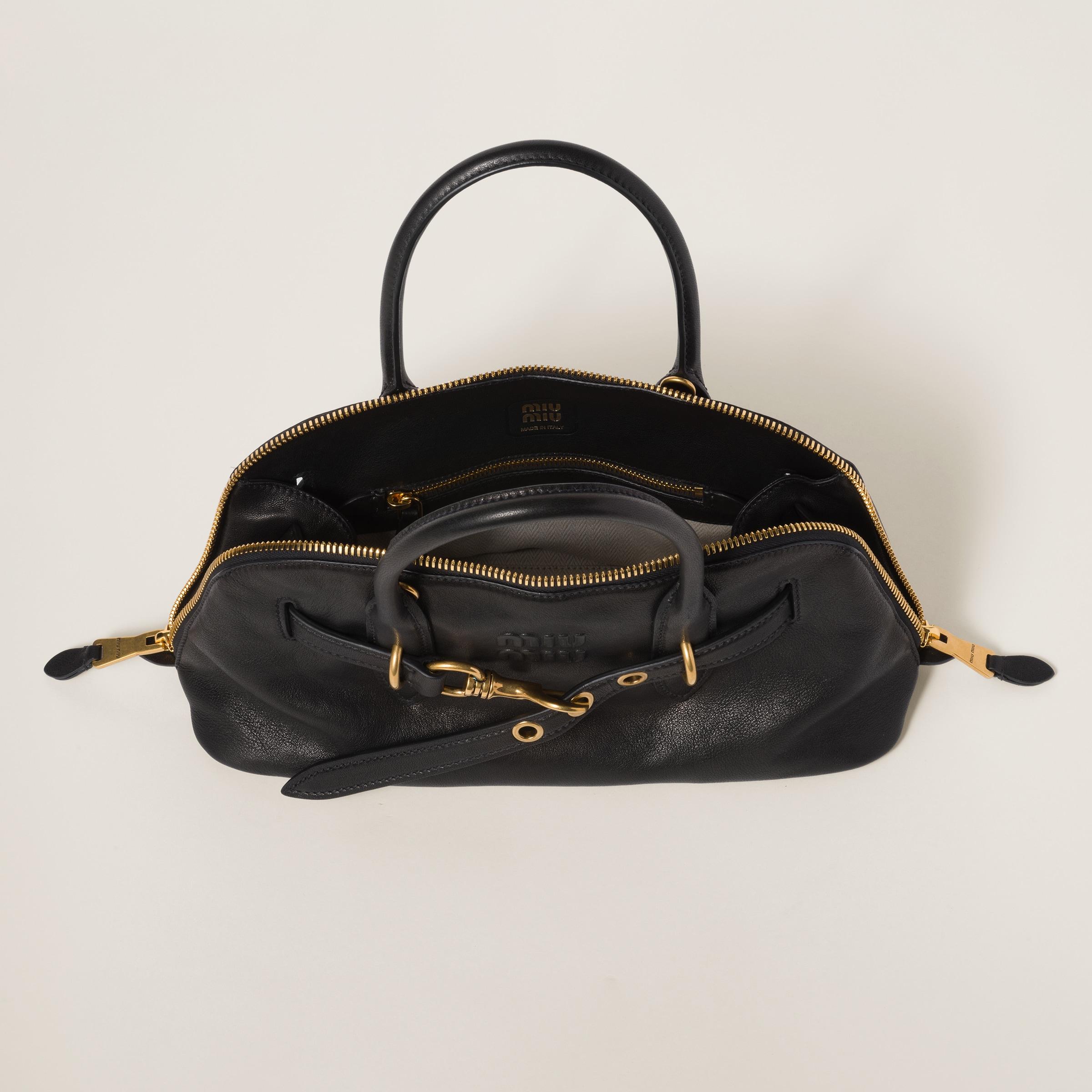 ハンドバッグ AVENTURE BAG Women's Aventure nappa leather bag | MIU MIU | 24S