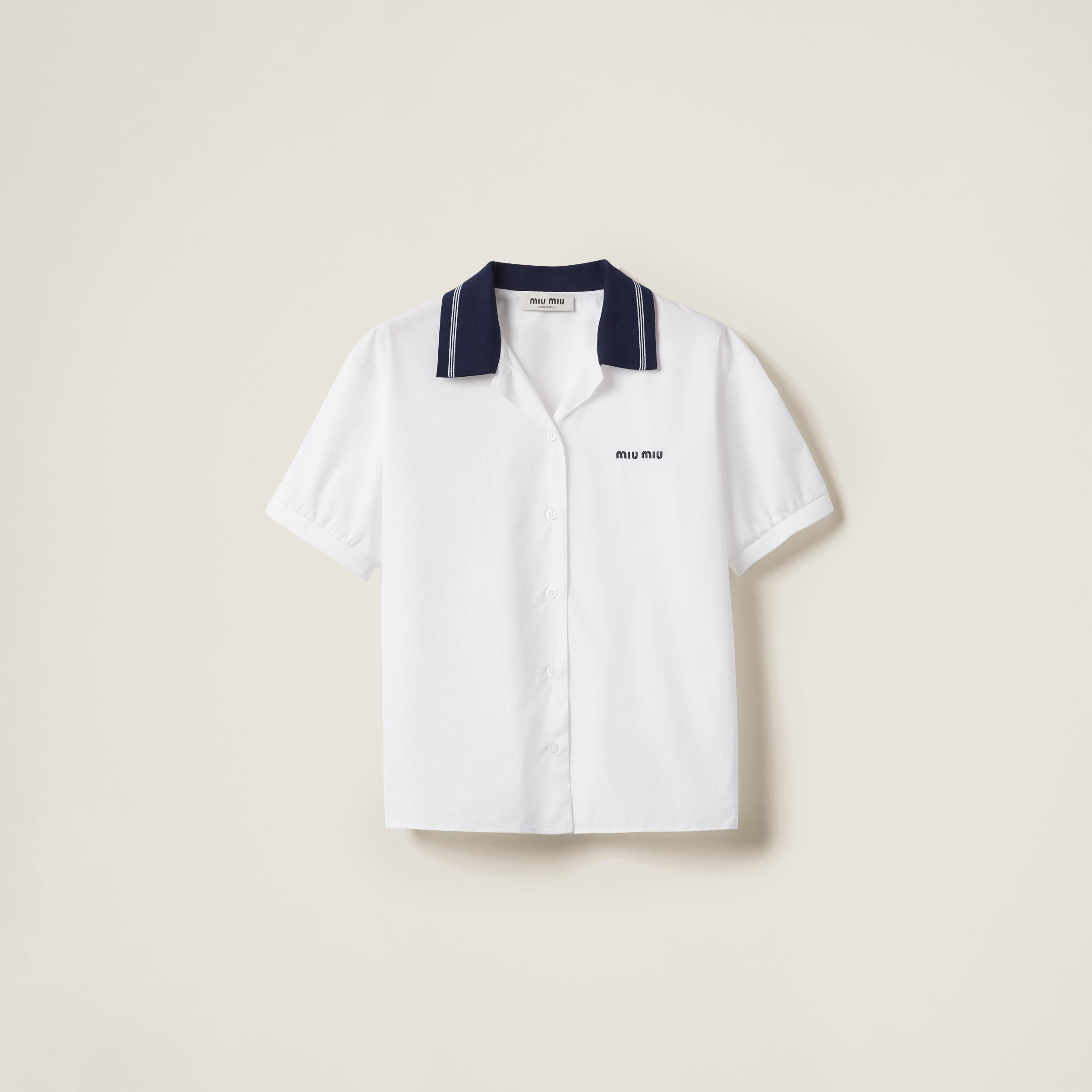 【関税&送料込】Miu Miu White Poplin Shirt Dress Buy Miu Miu White Poplin Shirt Dress Online | Coshio