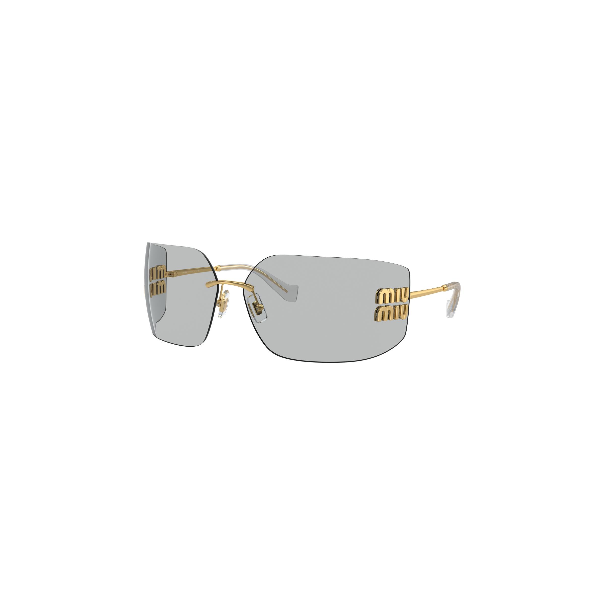 Miu Miu Runway Sunglasses in White | Lyst