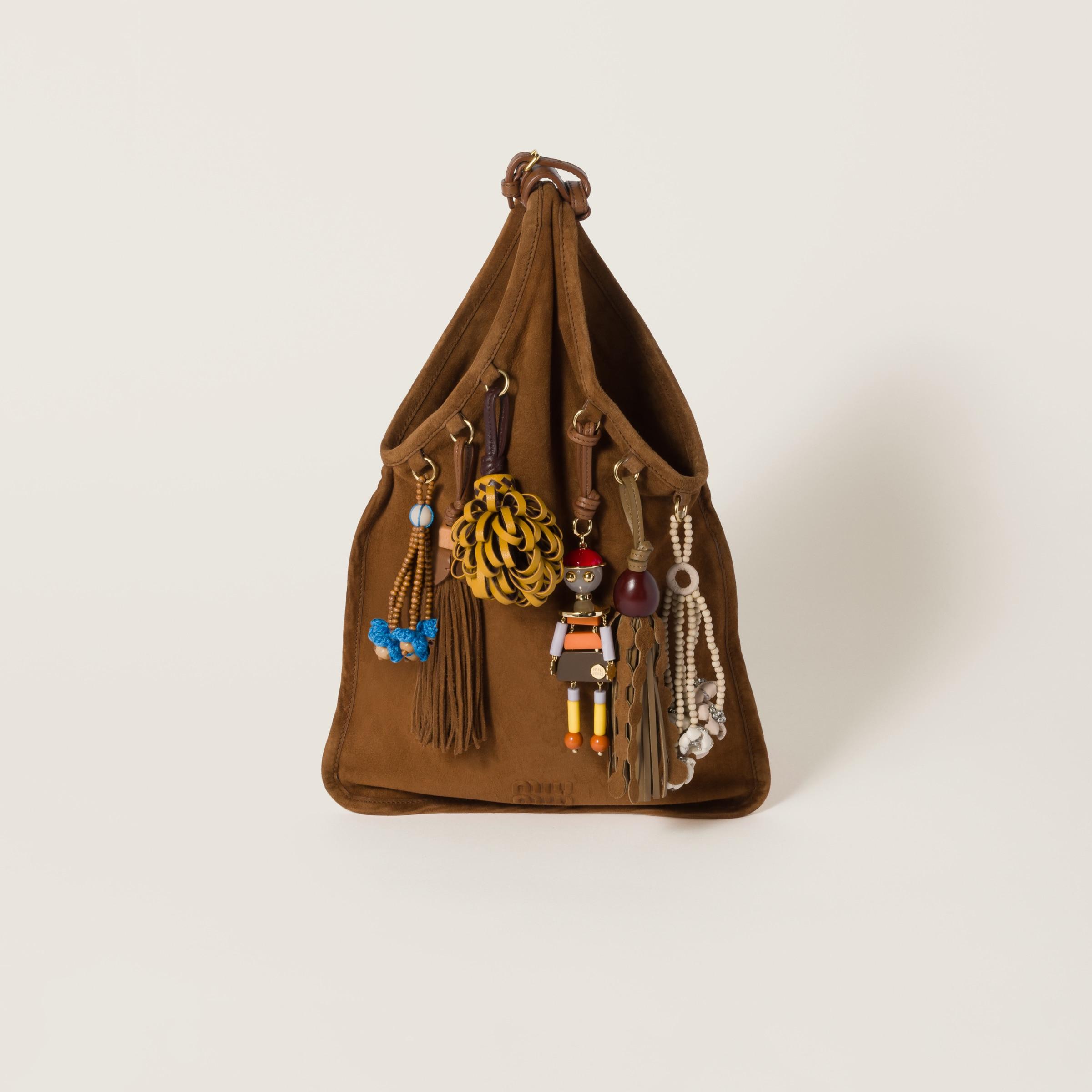 MIU MIU スエードトリック　　ブラウン Miu Miu Suede Bag With Trick in Brown | Lyst