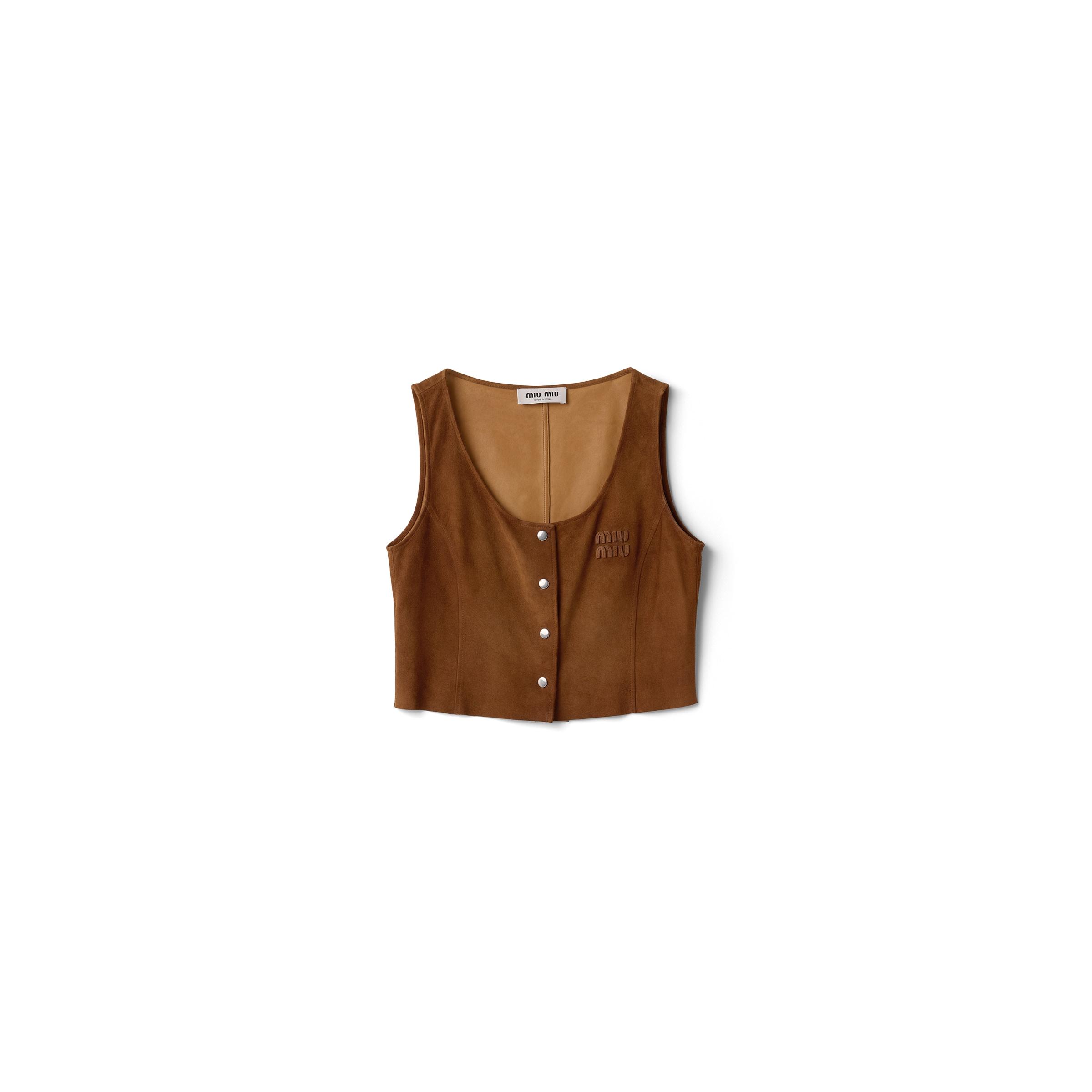 Miu Miu Sleeveless and tank tops for Women | Online Sale up to 33